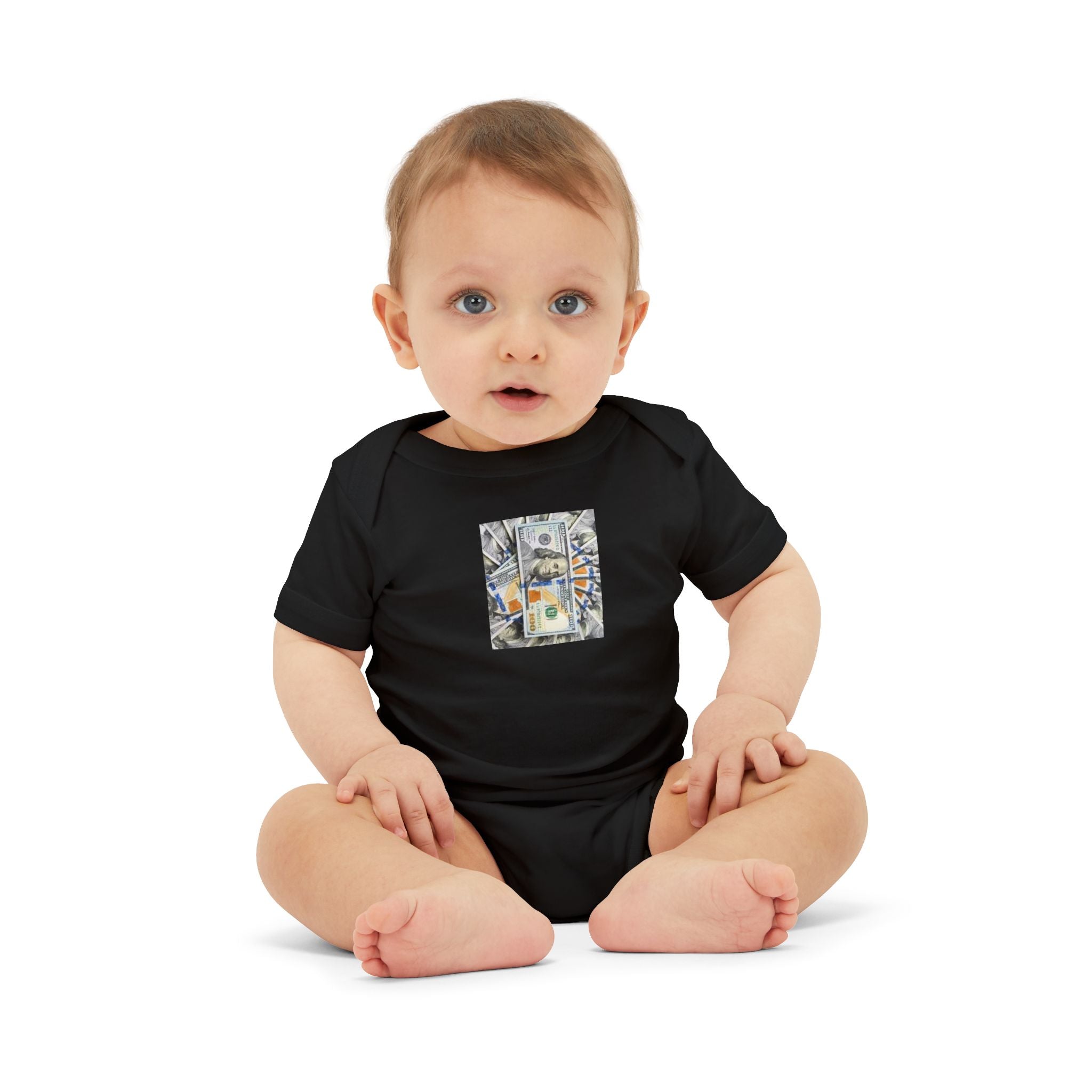 Money Infant Jersey One Piece | Modern Art Baby Bodysuit