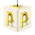 3D Gold Letter P Light Cube Lamp | Room Decor, Hanging Pendant