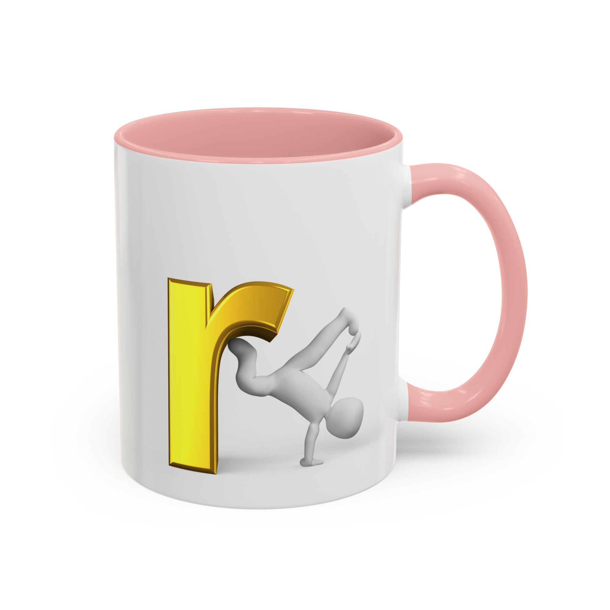 3D Letter R Breakdance Design Mug | Accent Coffee Mug 11oz or 15oz