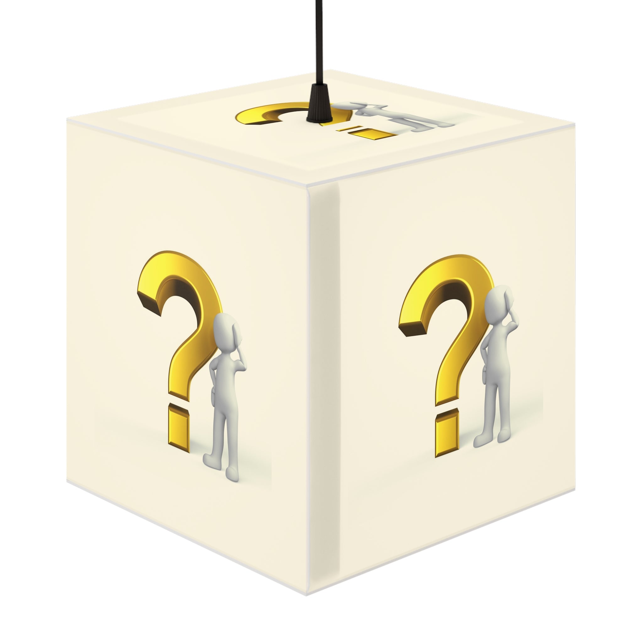 Question Mark Cube Lamp | Mystery Symbol Light Cube