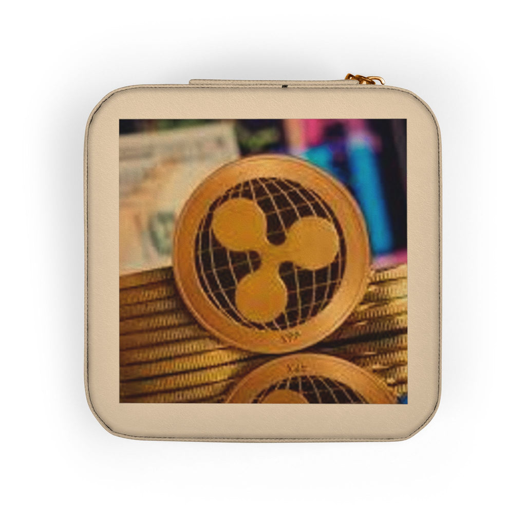 Ripple Coin Jewelry Travel Case | Compact Velvet Ring Earring Organizer