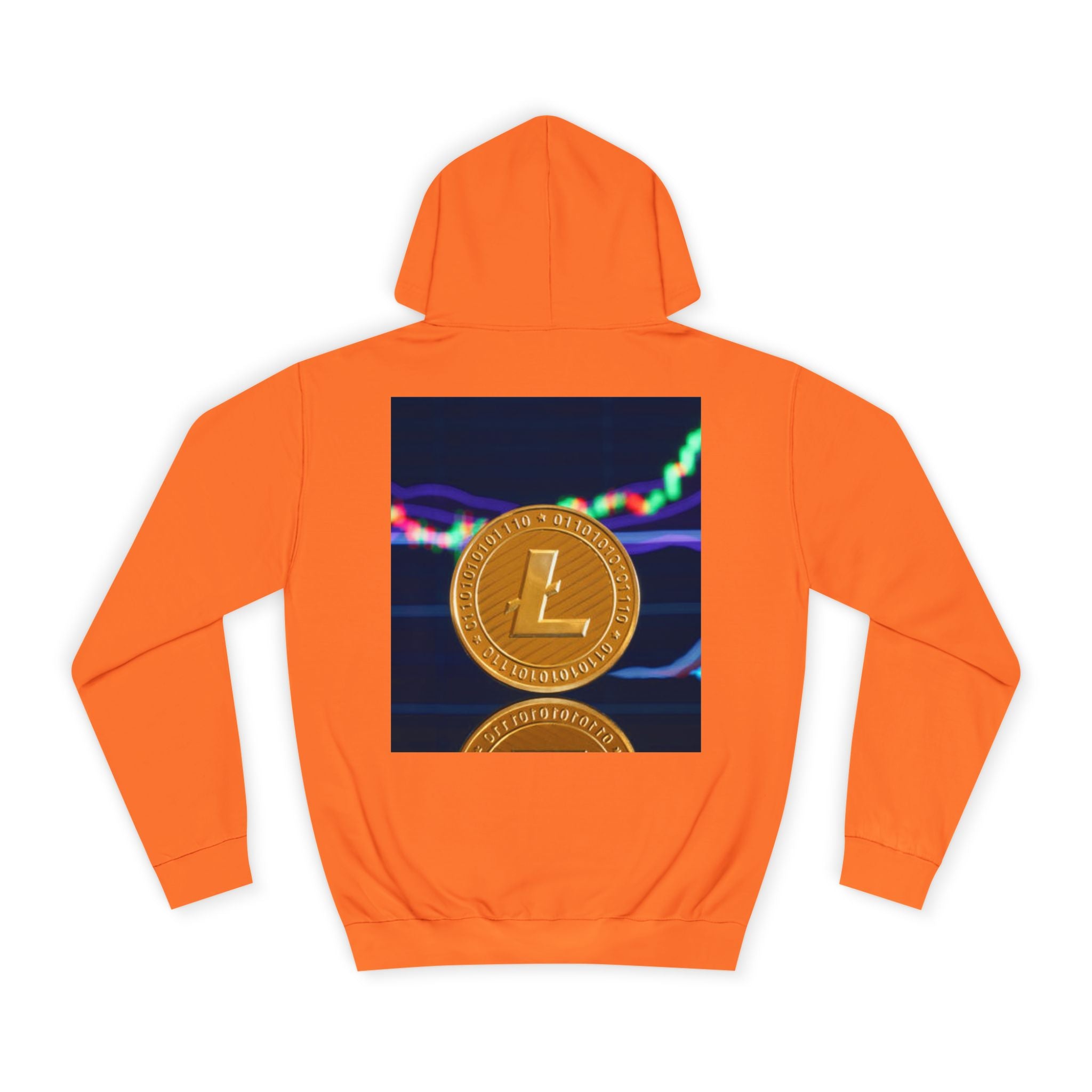 Litecoin Coin Graphic Hoodie | Crypto Chart Design, Digital Currency Apparel