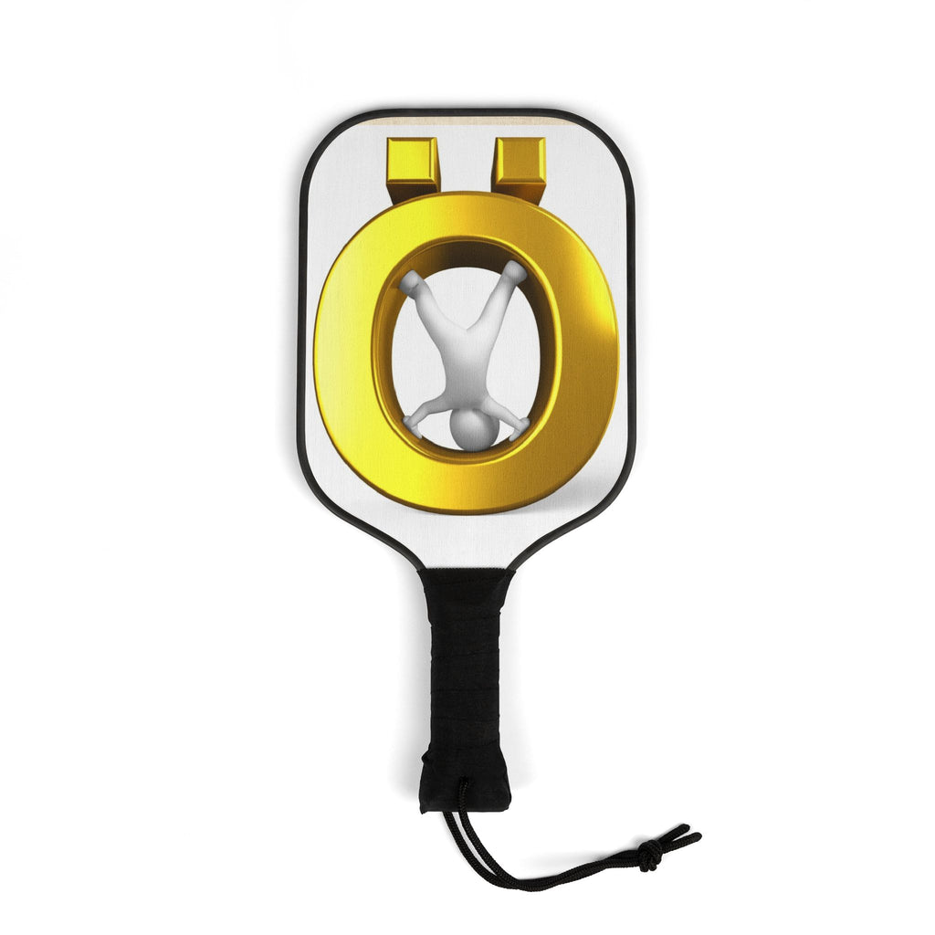 Gold Letter Ö Graphic Pickleball Paddle Set | Pickleball Kit