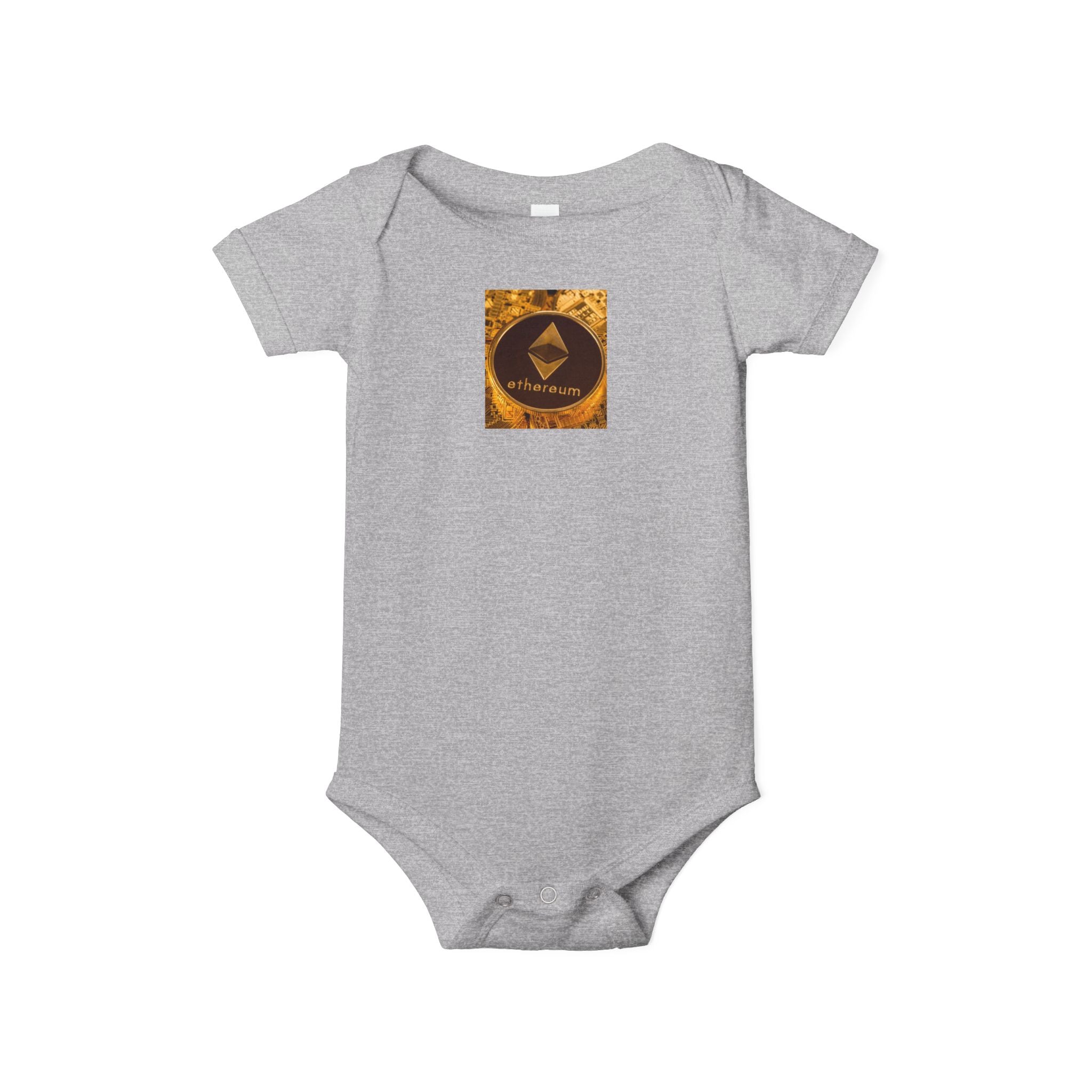 Ethereum Logo Infant Onesie | Crypto Baby Bodysuit