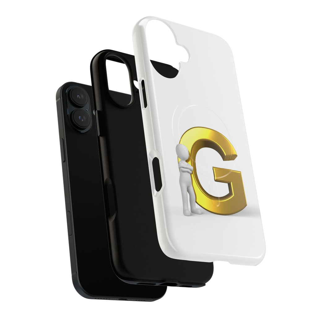 Gold Letter G Monogram Phone Case | Tough Magnetic Case