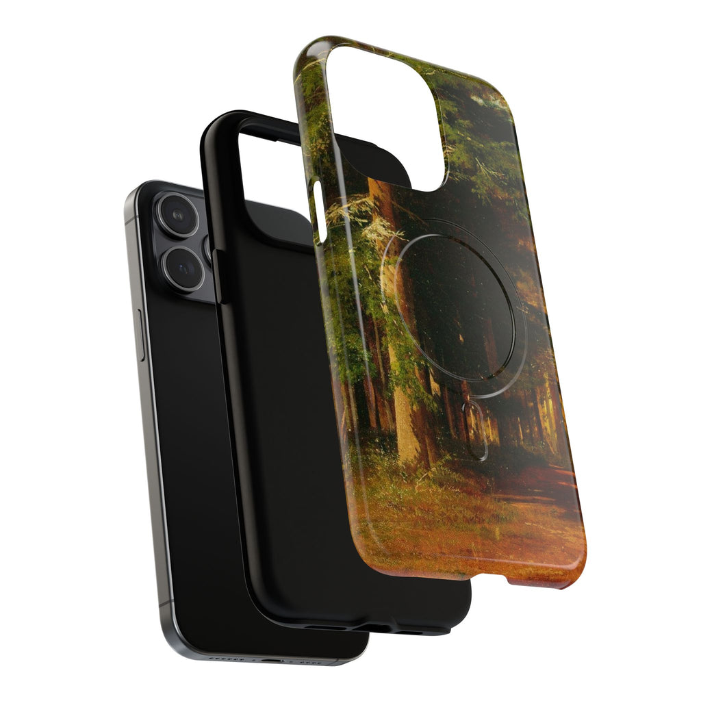 Autumn Forest Path phone case | Magnetic Tough Case, fall landscape art