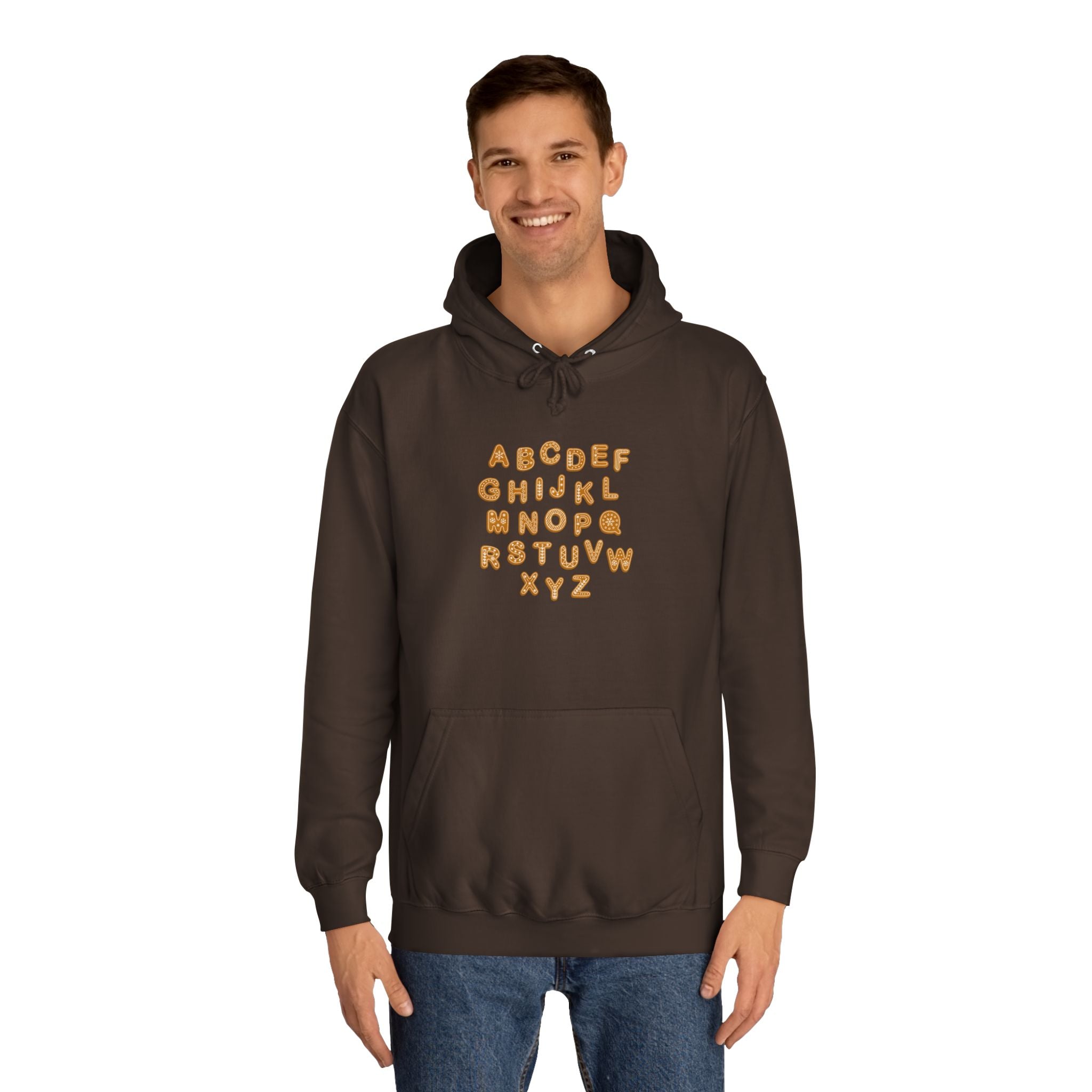 Cookie Alphabet Hoodie | Letters A to Z Cookie Font Sweatshirt