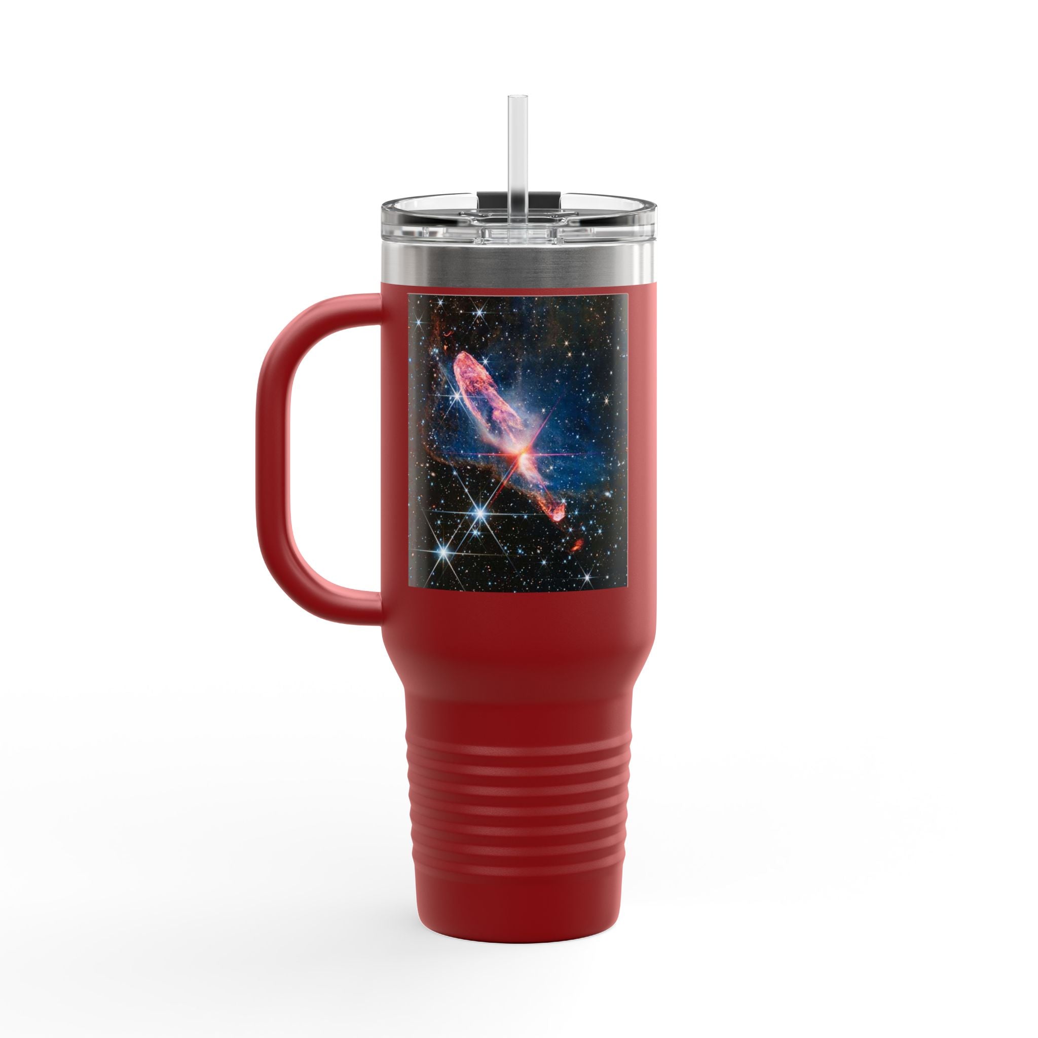 Cosmic Nebula with Stars 40oz Travel Mug | Space Galaxy Insulated Tumbler