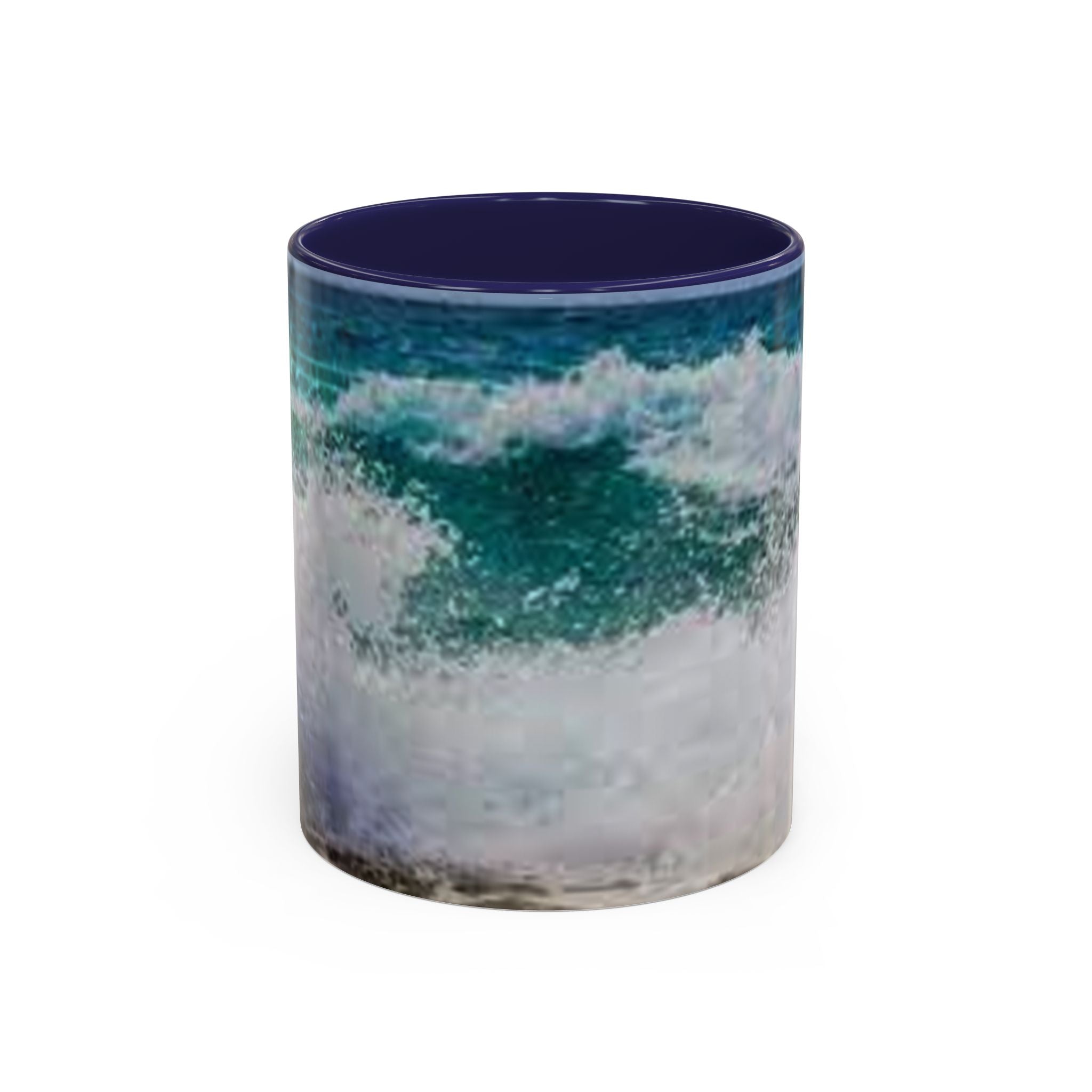 Ocean Wave Accent Coffee Mug | Beach Wave Photo Mug