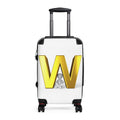 Gold Letter W Monogram Suitcase | Initial Luggage Cover