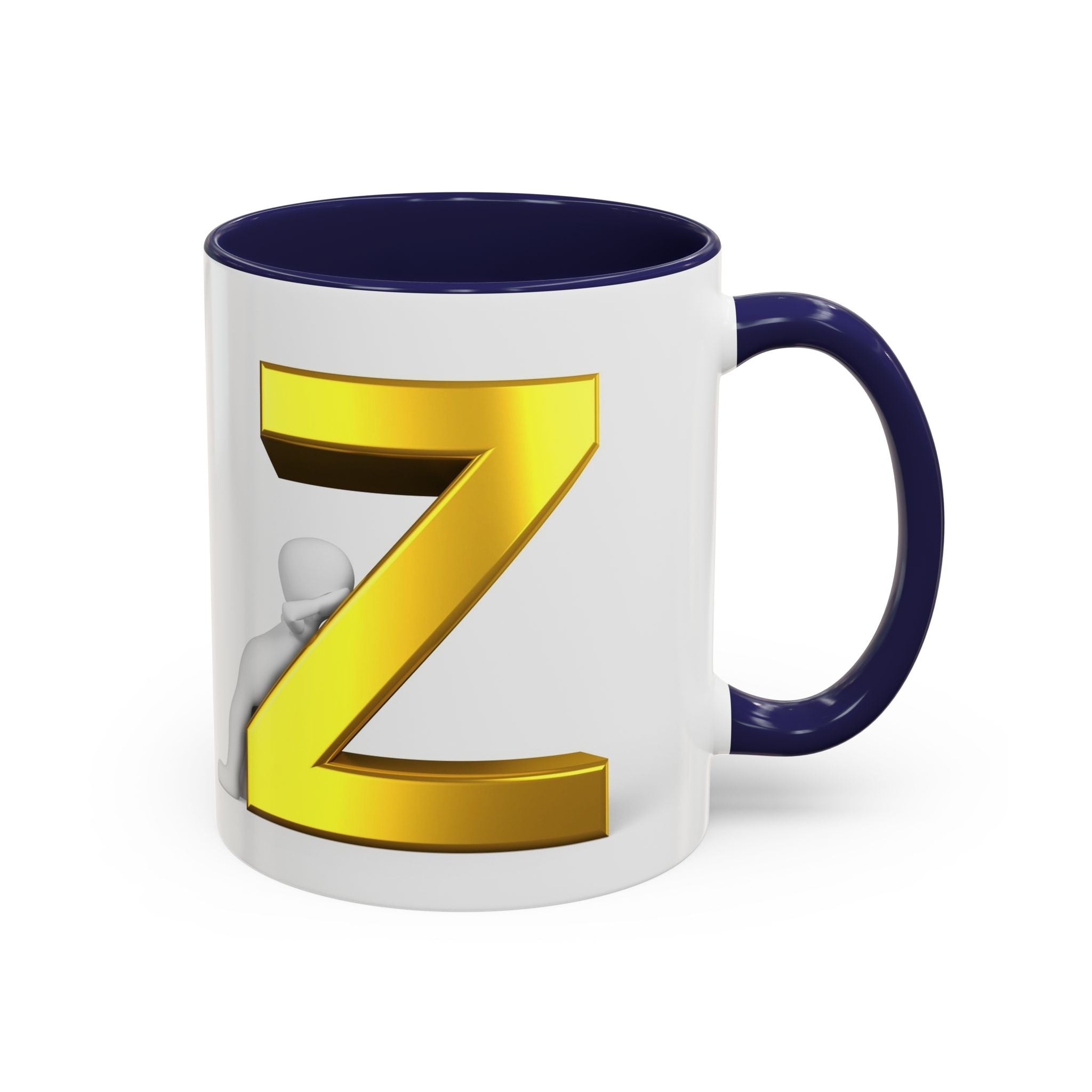Gold Buchstabe Z Tasse | Akzent Kaffeetasse 11oz 15oz