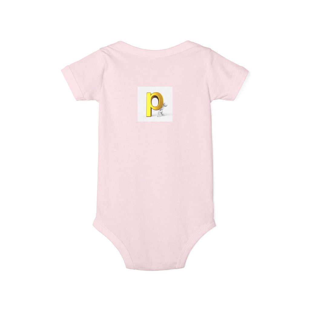 Yellow Letter P  Baby Bodysuit | Infant One Piece