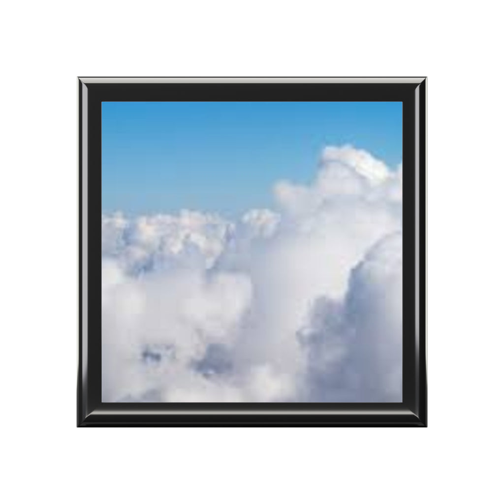 Blue Sky Clouds Jewelry Box | Cloudscape Keepsake Box