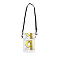 Gold 3D Letter Q Small Cell Phone Wallet | Crossbody Phone Pouch