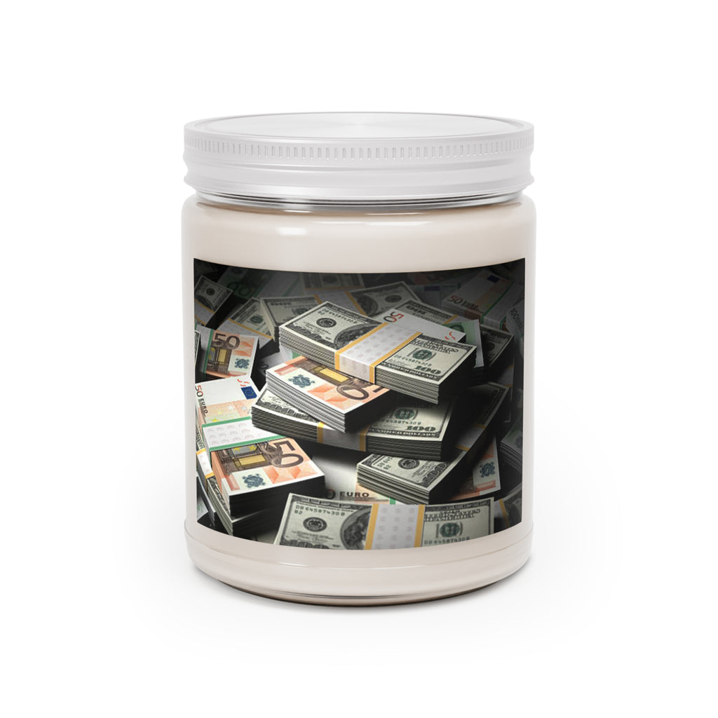 Stacks of Cash Candle 9oz Soy Candle | Money Print Jar