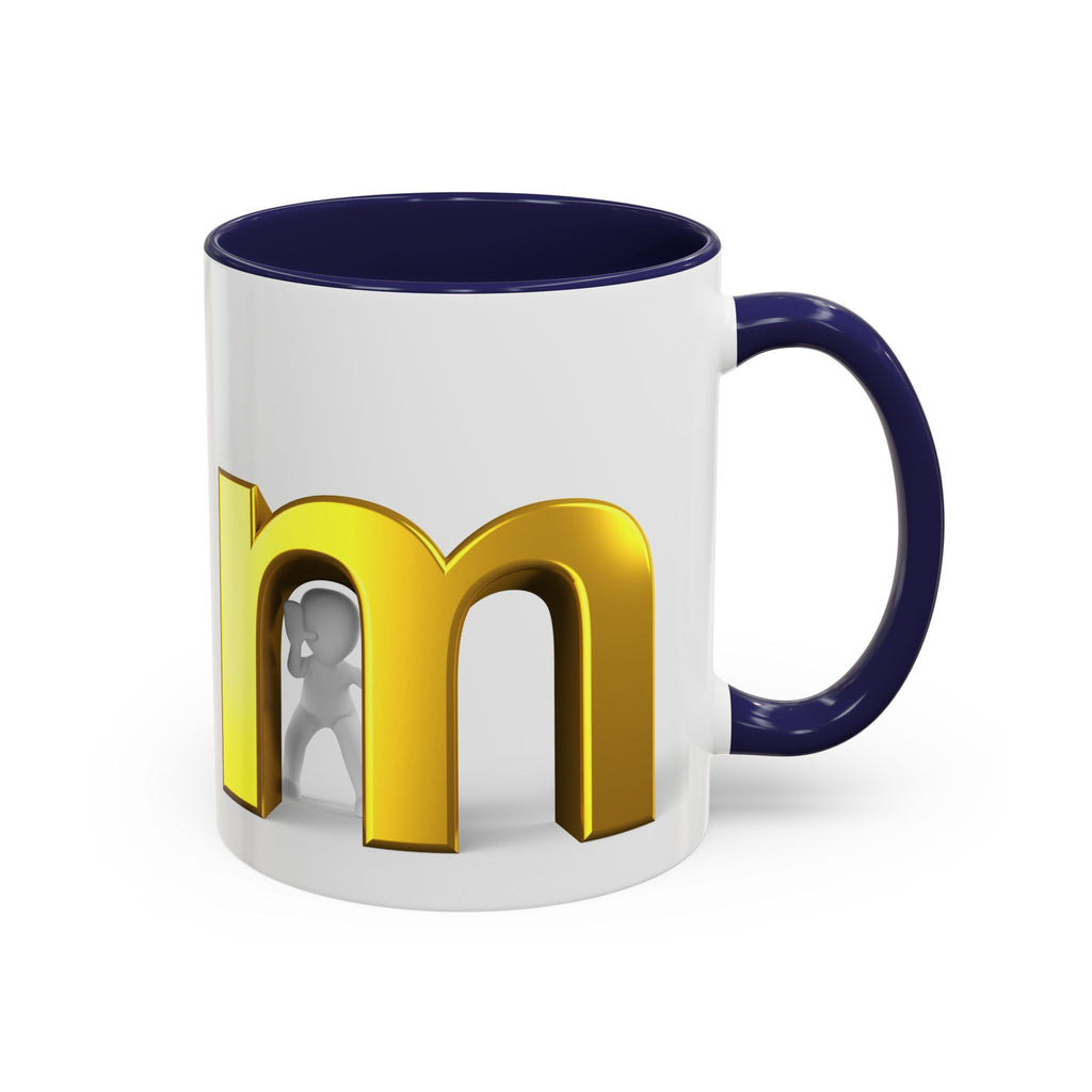 Gold Letter M Monogram Mug | Accent Coffee Mug