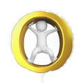 Gold Letter O  Climber Figure Balloon