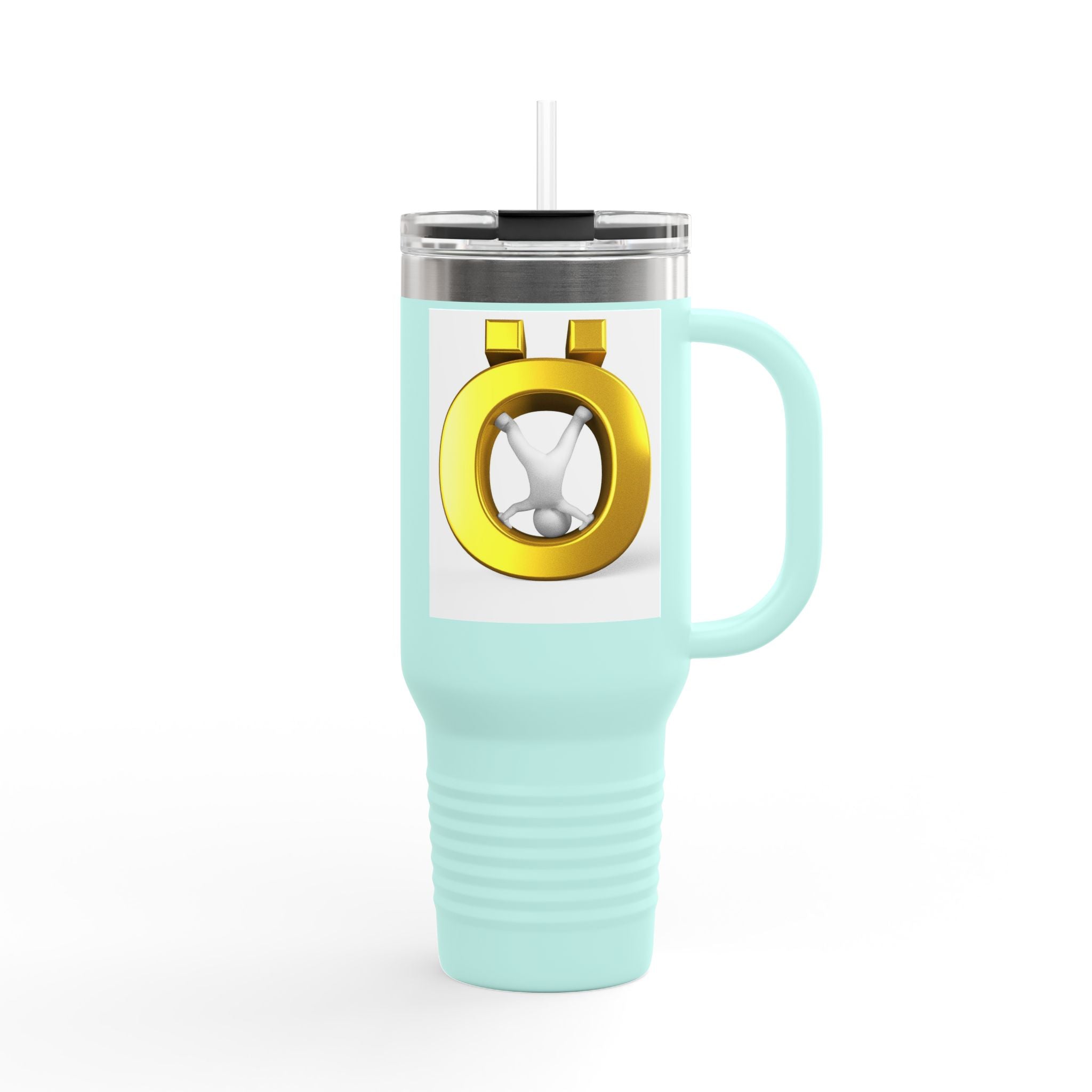 Gold Letter Ö Travel Mug | 40oz Insulated Tumbler