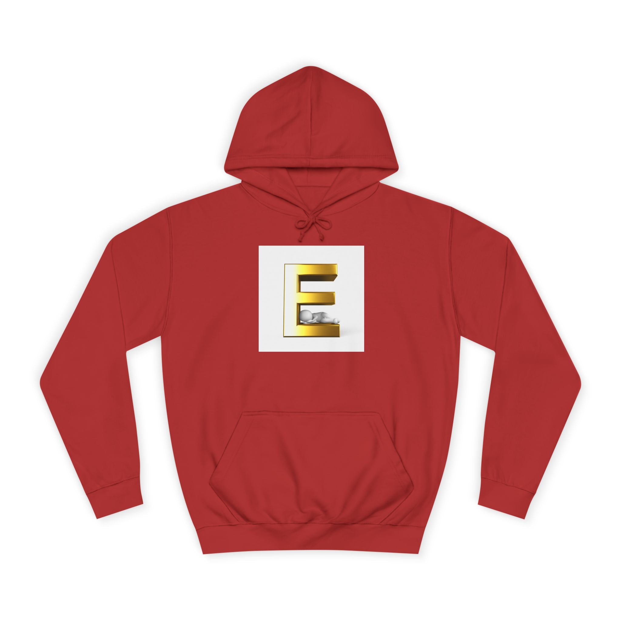 Sweat à capuche lettre E 3D dorée | Sweat-shirt initial monogramme