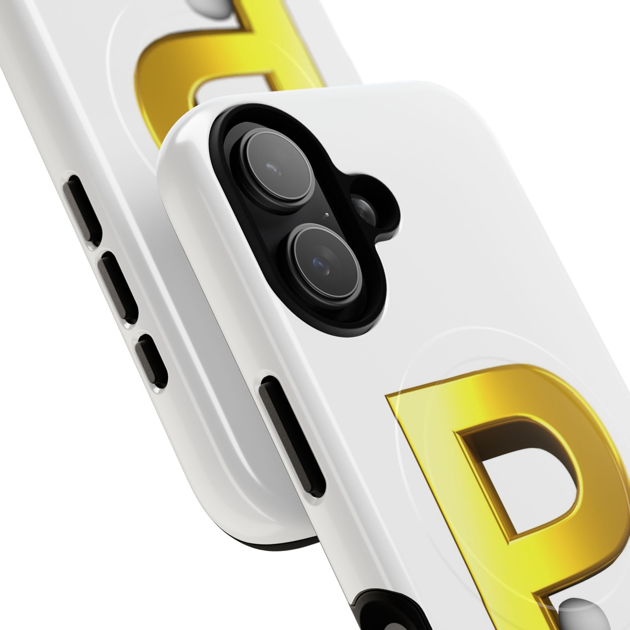 Gold Letter P Monogram Phone Case | Tough Magnetic Case