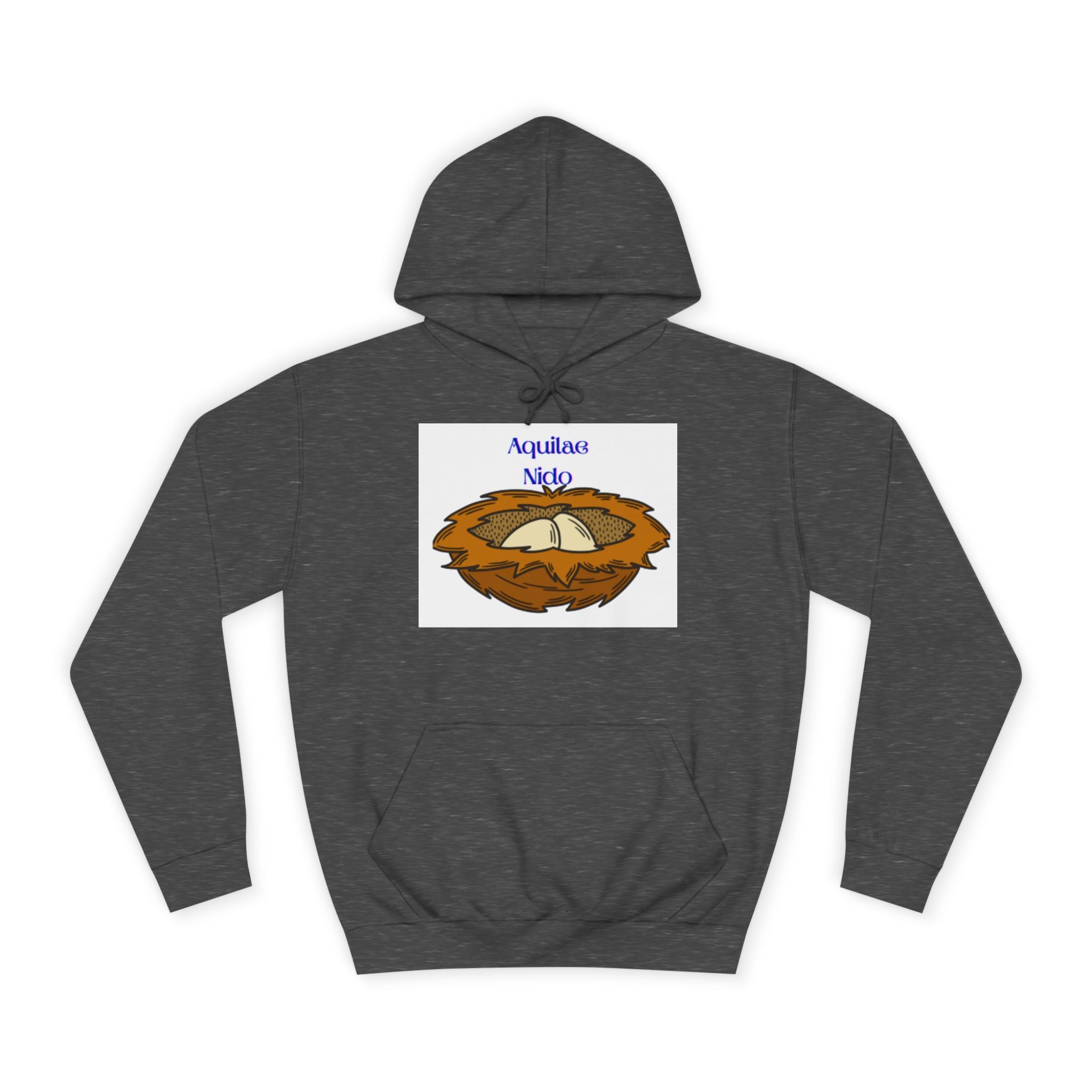 Sweat à capuche illustration Nid Aquilae Nido | Style blason universitaire