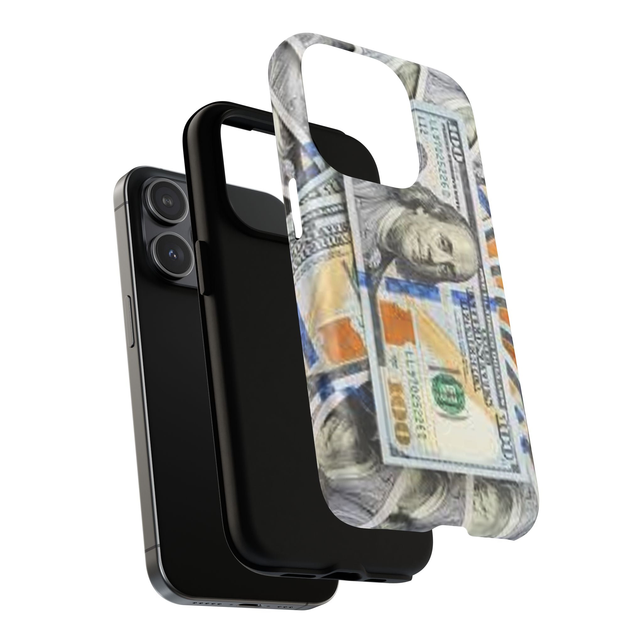 Hundred Dollar Bills Phone Case | Tough Magnetic Case, Money Pattern