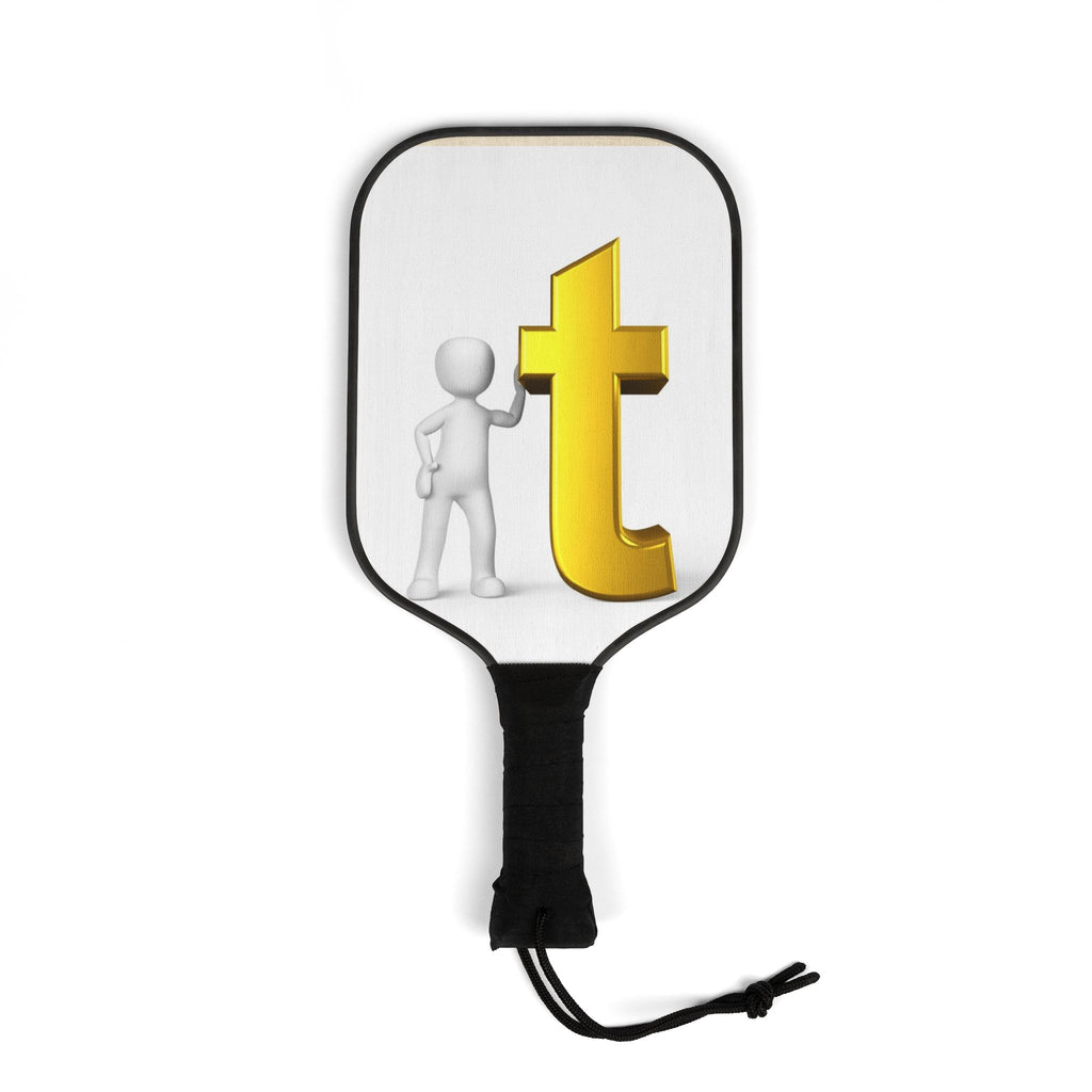 Yellow T Logo Pickleball Paddle Kit | Paddle Set with Balls