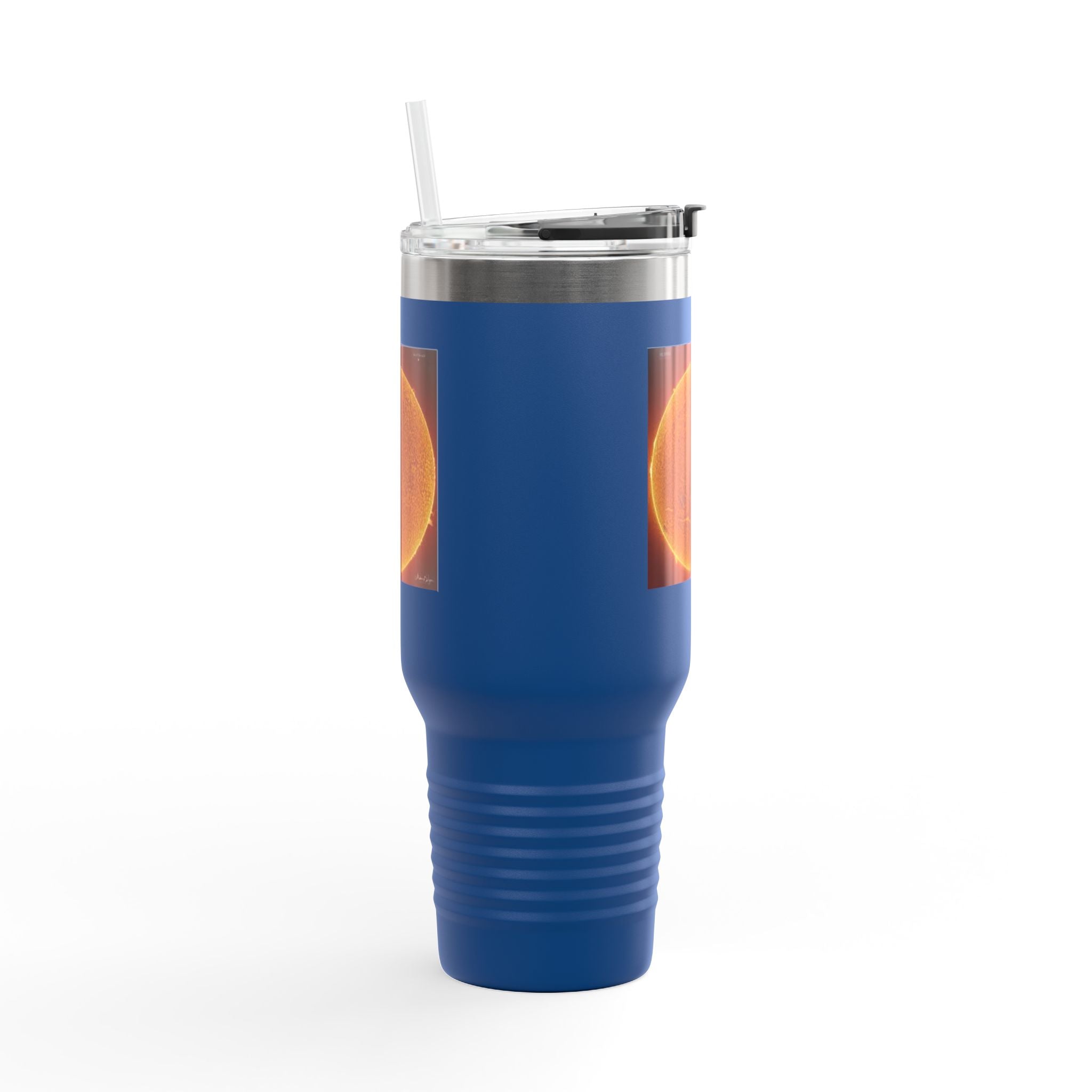 Mug de voyage photo solaire 40oz | Gobelet isotherme en acier inoxydable Solar Disc