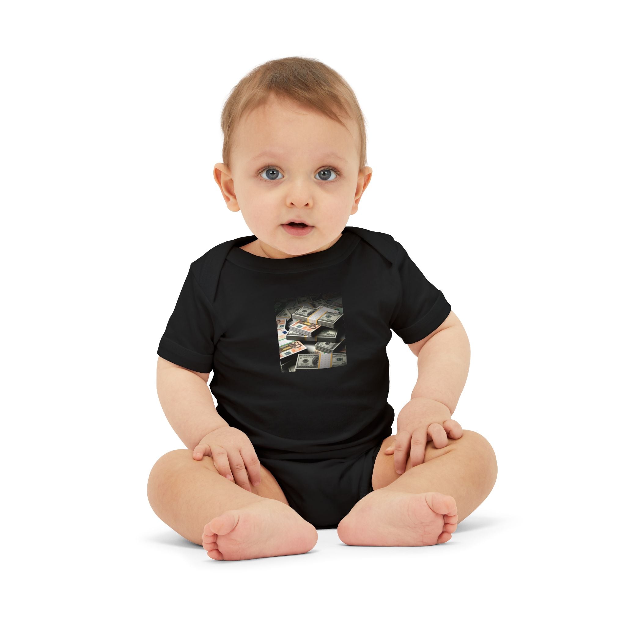 Stack Of Cash Infant Onesie | Baby Bodysuit Photography Print