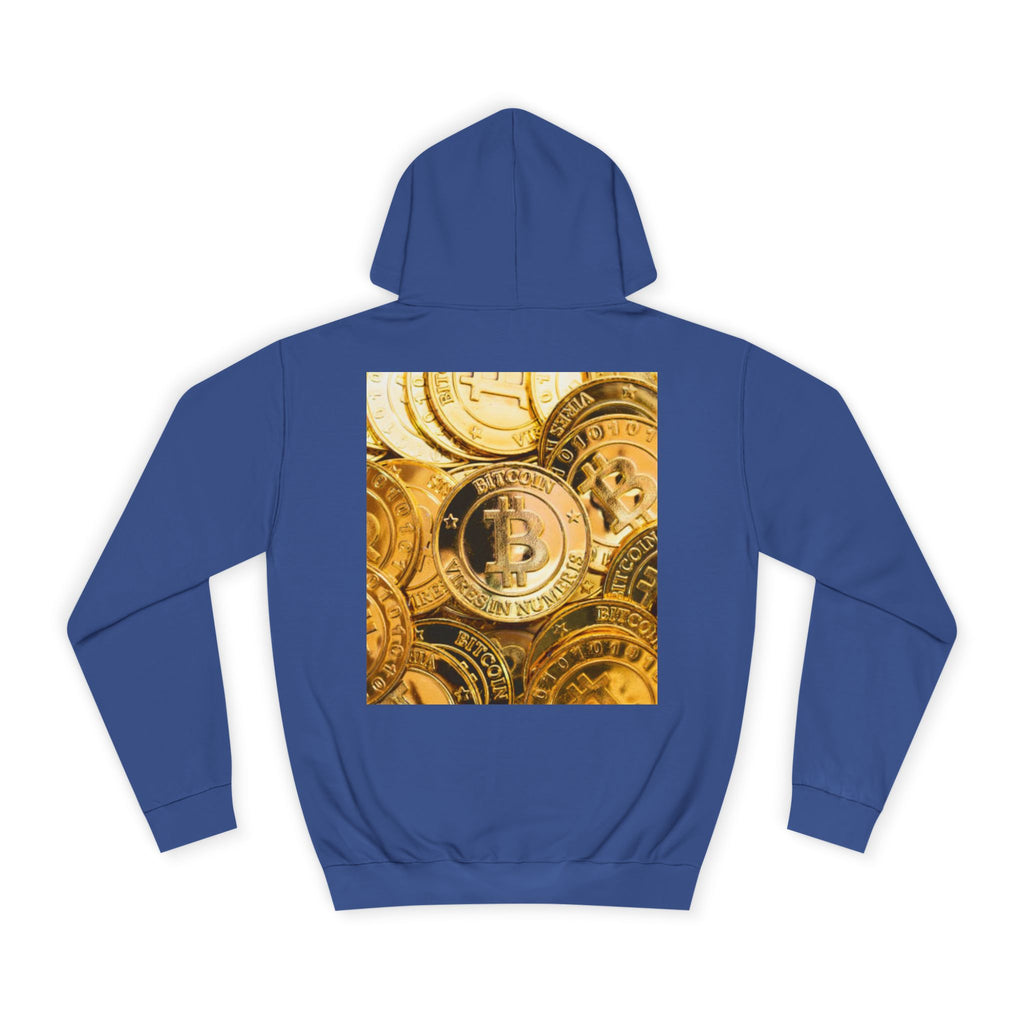 Golden Bitcoin Coins Hoodie | Crypto Cryptocurrency Crypto Art, Digital Currency Apparel