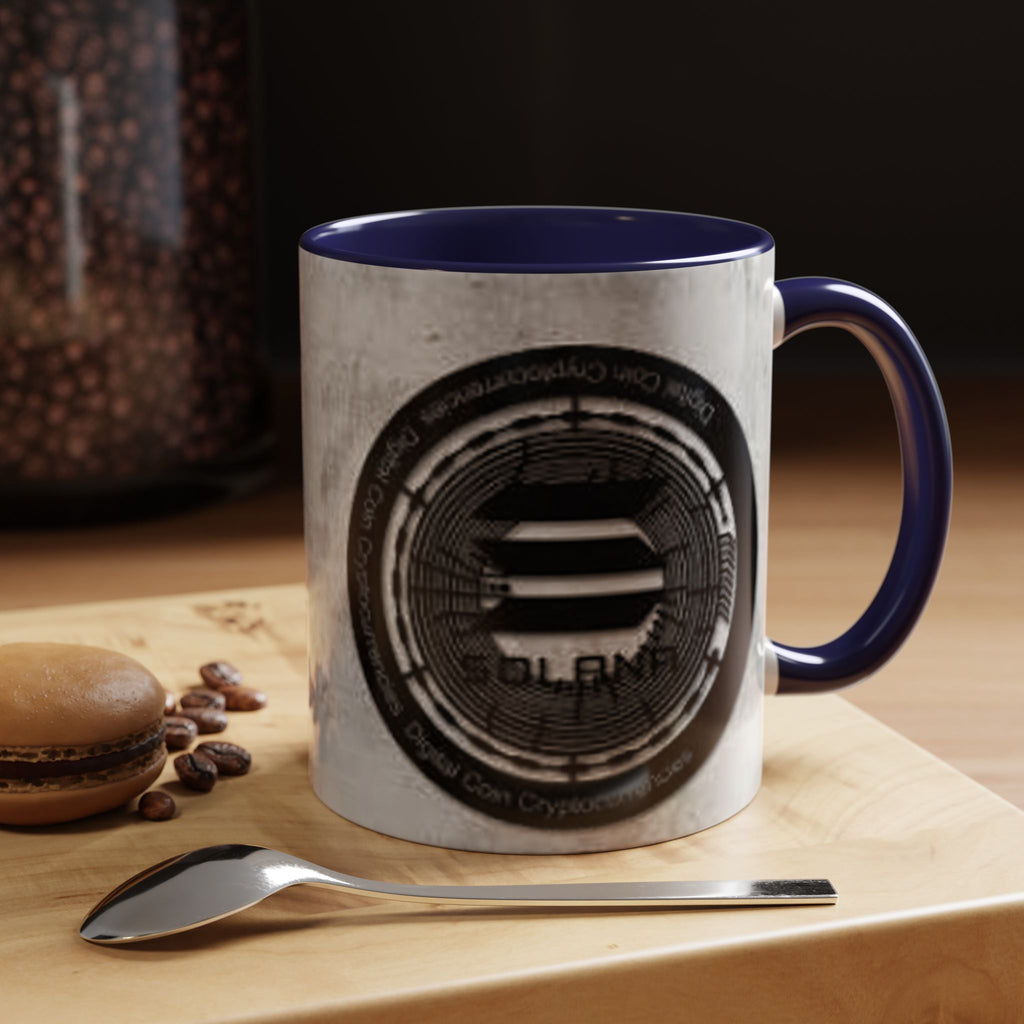 Solana Logo Coffee Mug | Crypto Coin Accent Mug 11oz 15oz