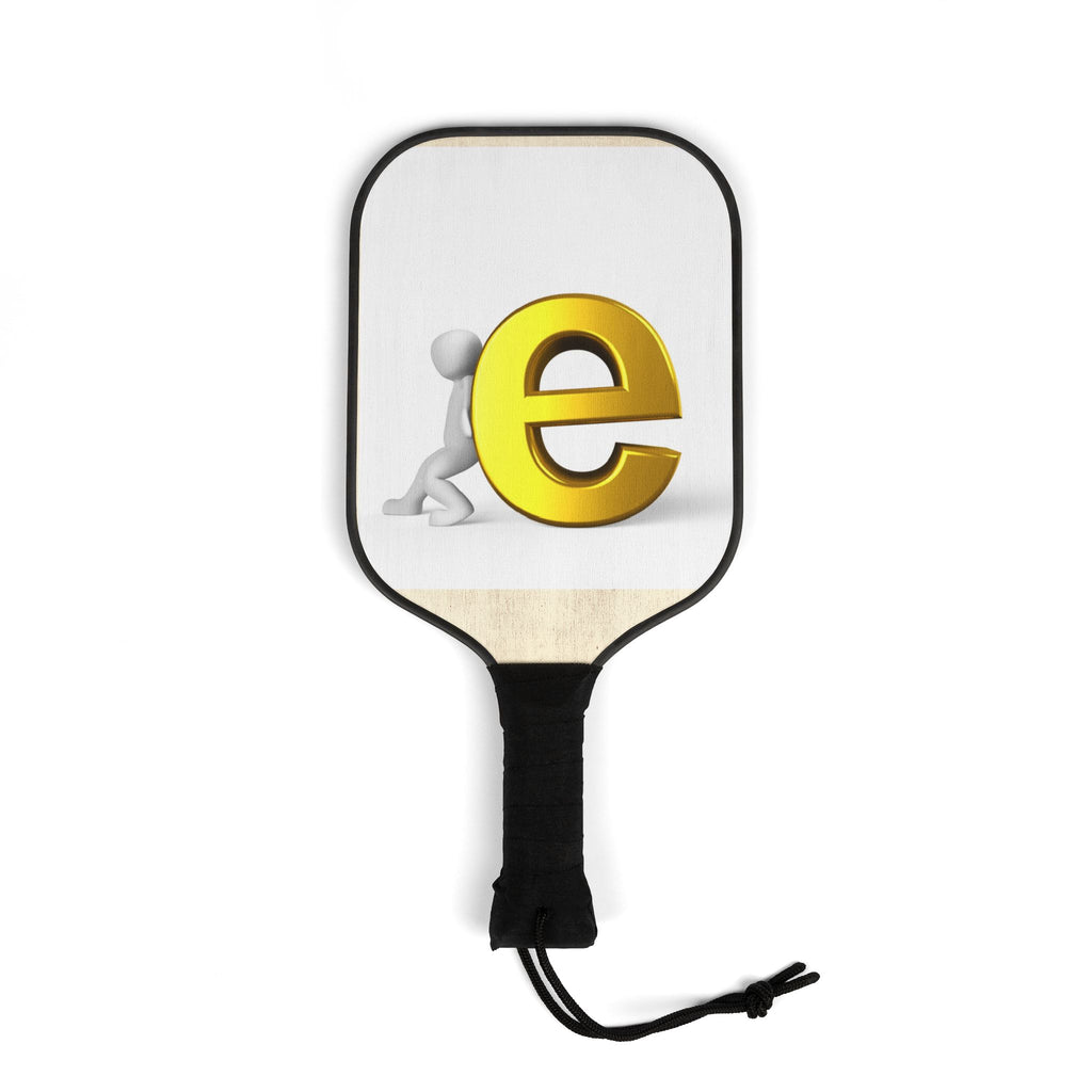 Gold Letter E Pickleball Paddle Kit | Pickleball Kit
