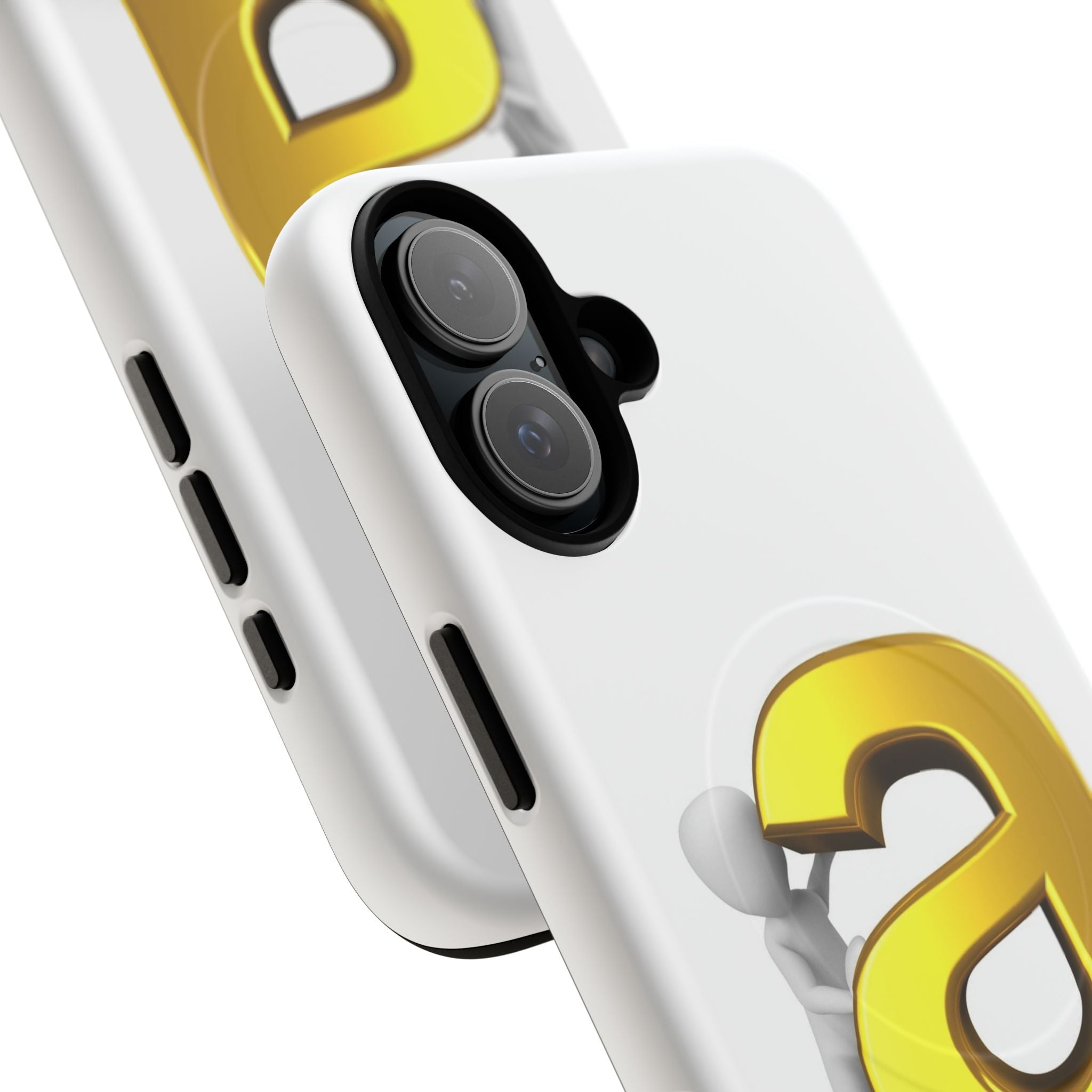 3D Gold Letter A Phone Case | Tough Magnetic Case