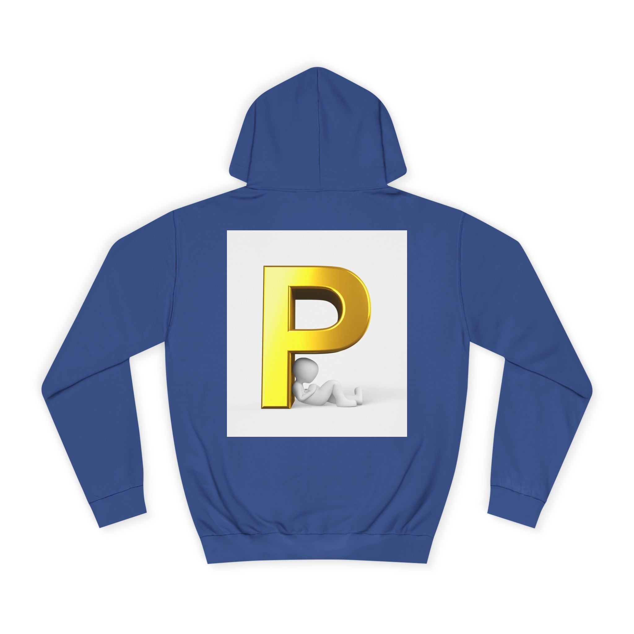 Gold Letter P hoodie | Monogram Initial Pullover