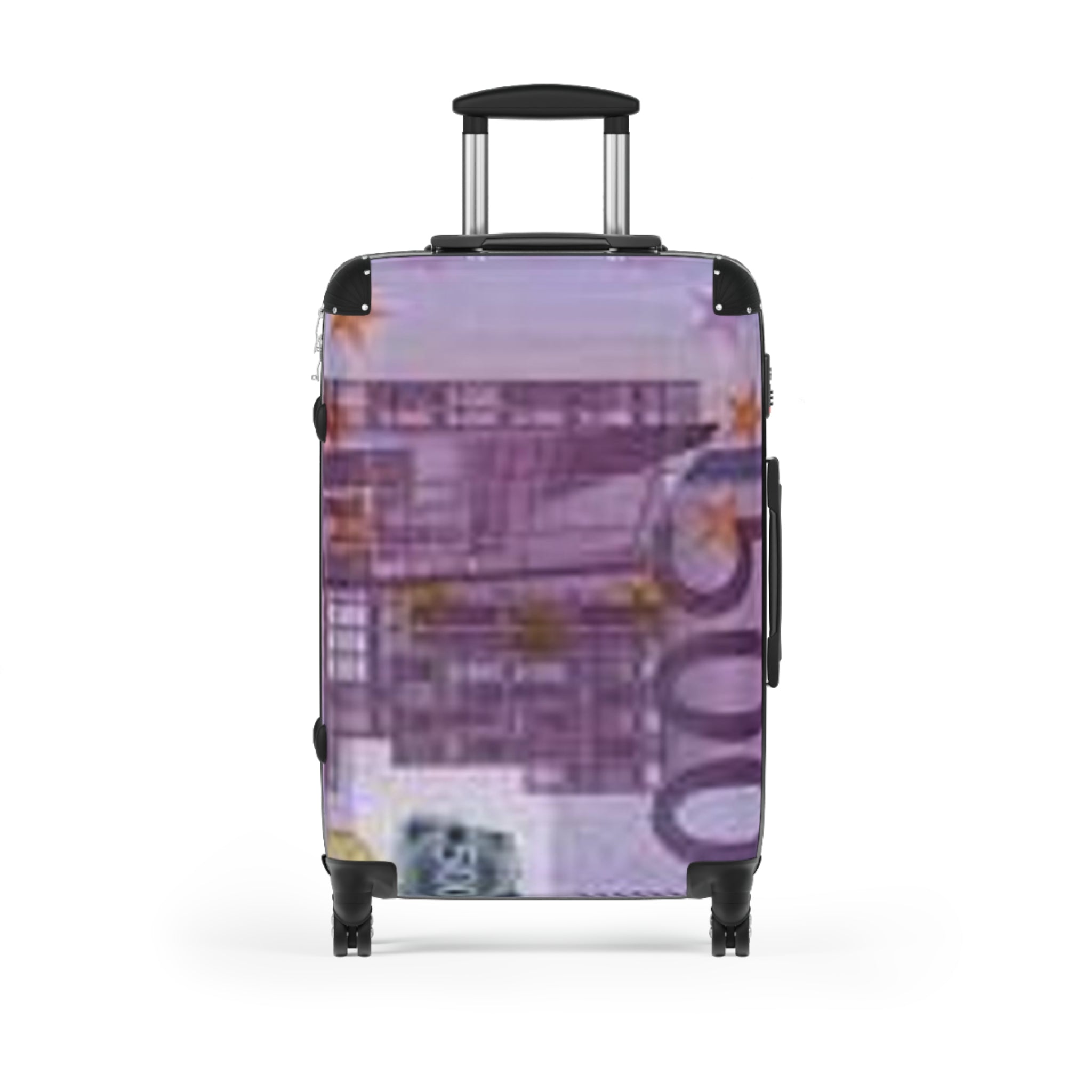 Valise Billets Euro | Bagage Imprimé Argent