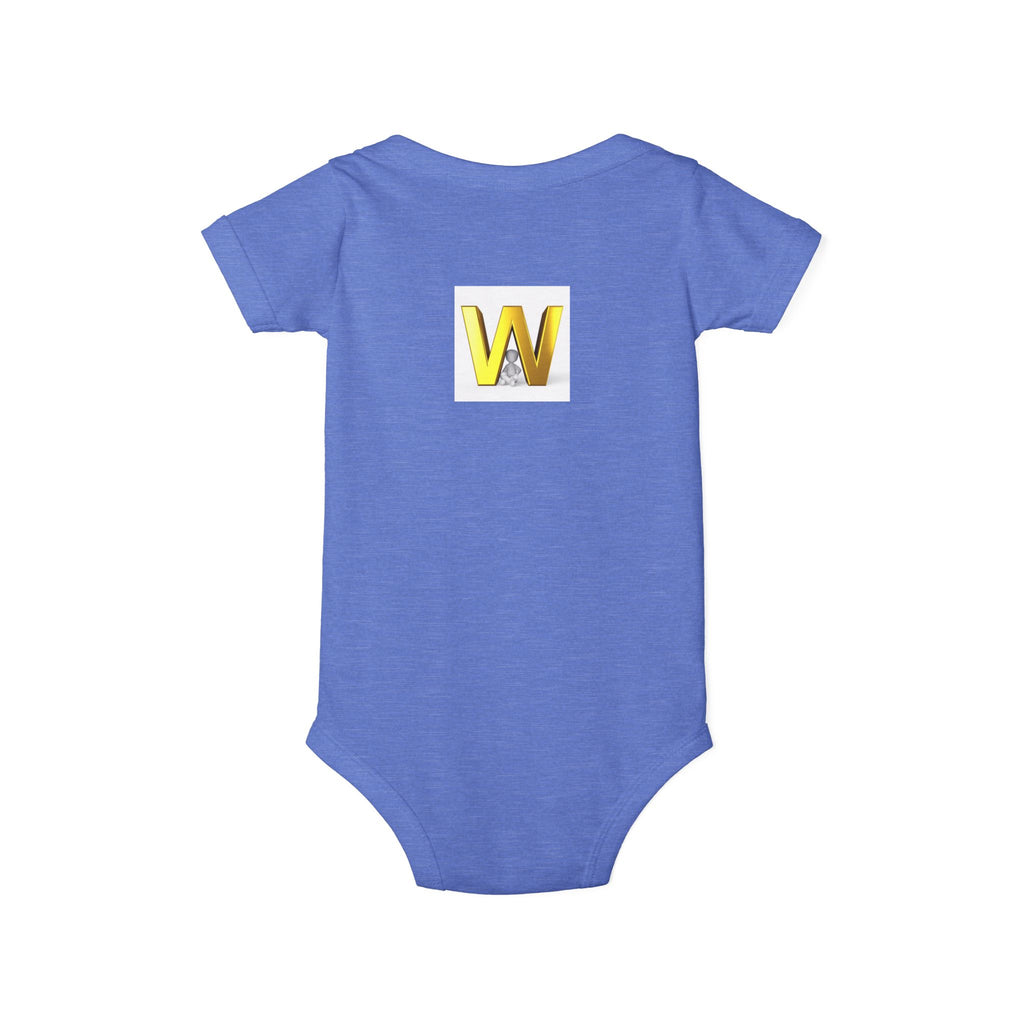 Gold Letter W Monogram Infant One Piece | Baby Bodysuit