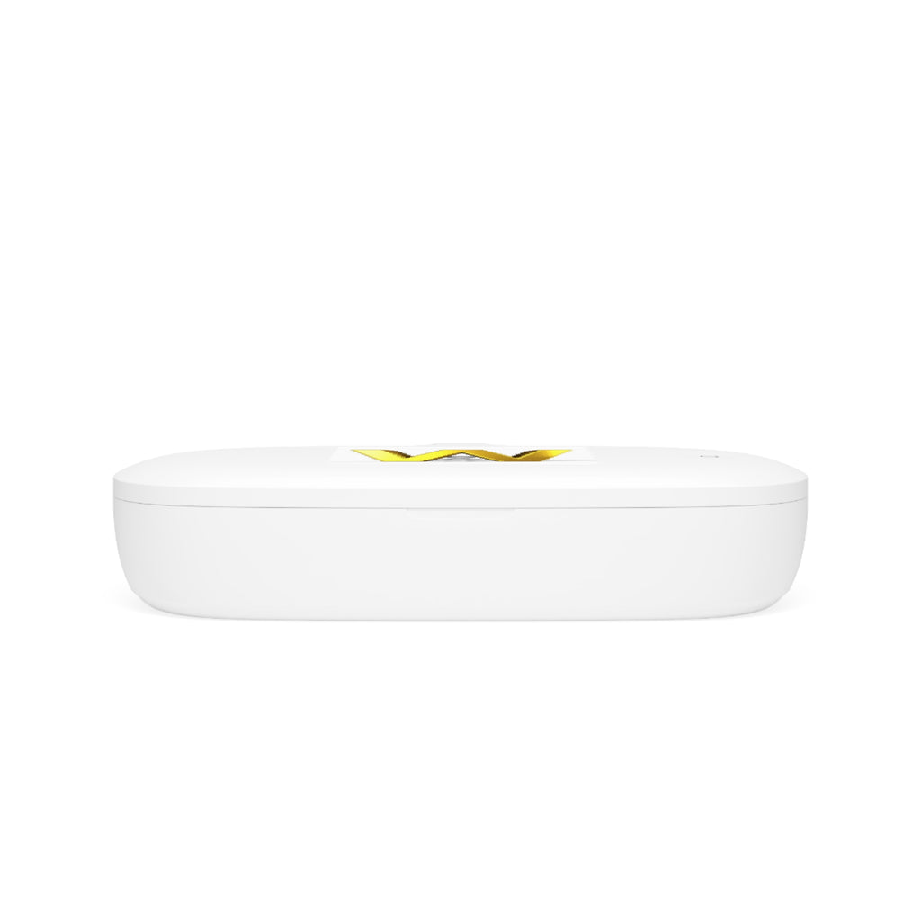 Gold Letter W Wireless Charging Pad | UV Phone Sanitizer