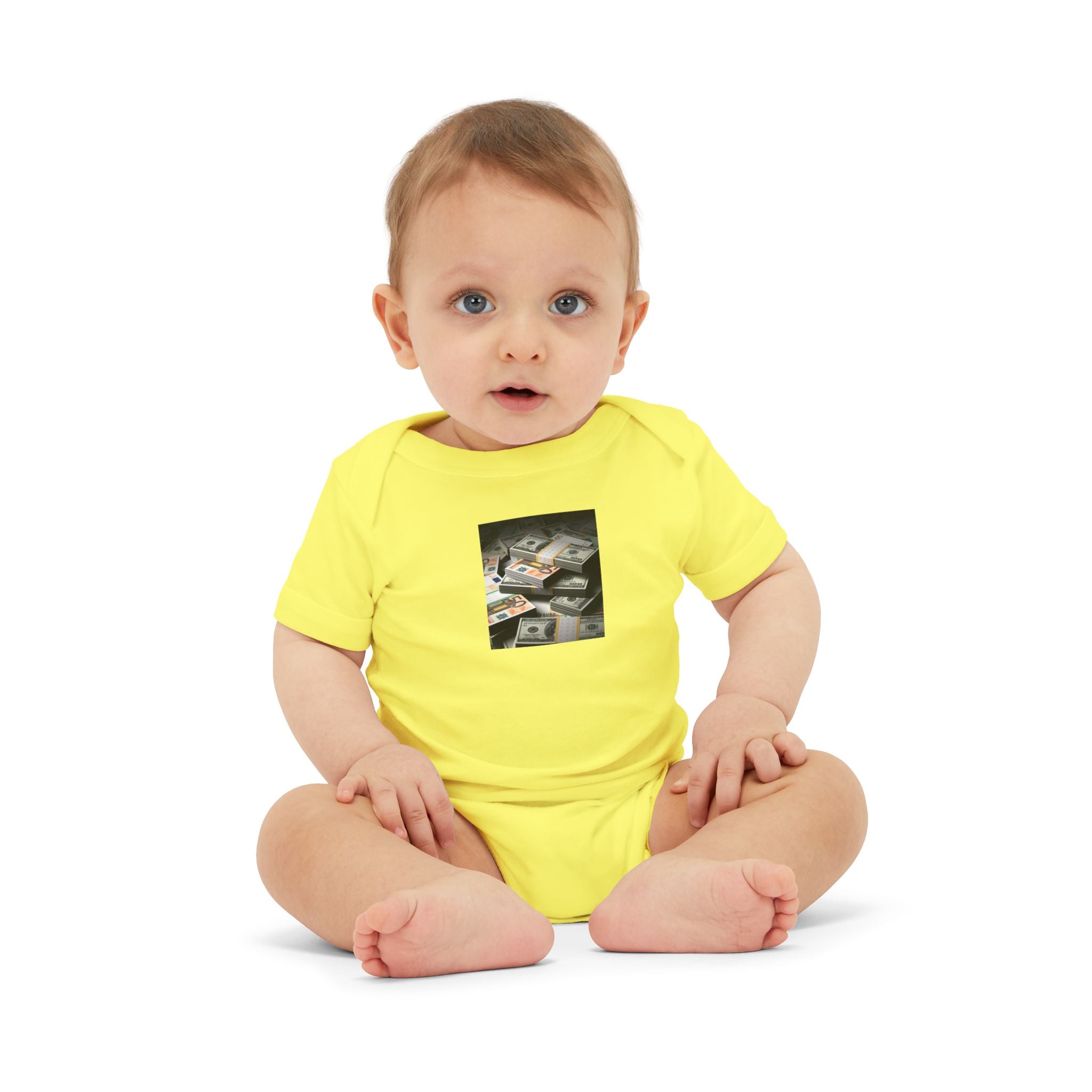 Stack Of Cash Infant Onesie | Baby Bodysuit Photography Print