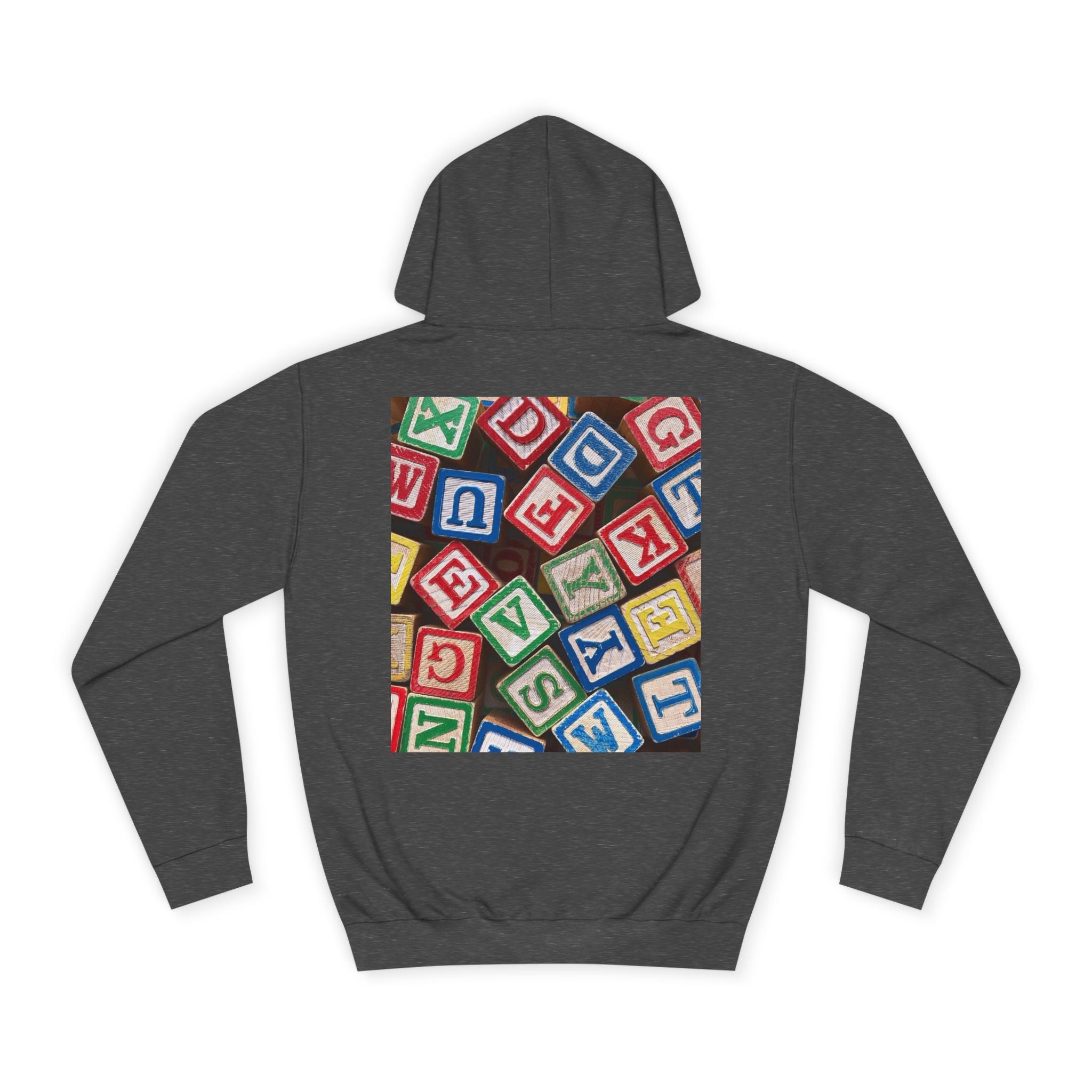 Colorful Alphabet Blocks Hoodie | Kids Letter Blocks Design