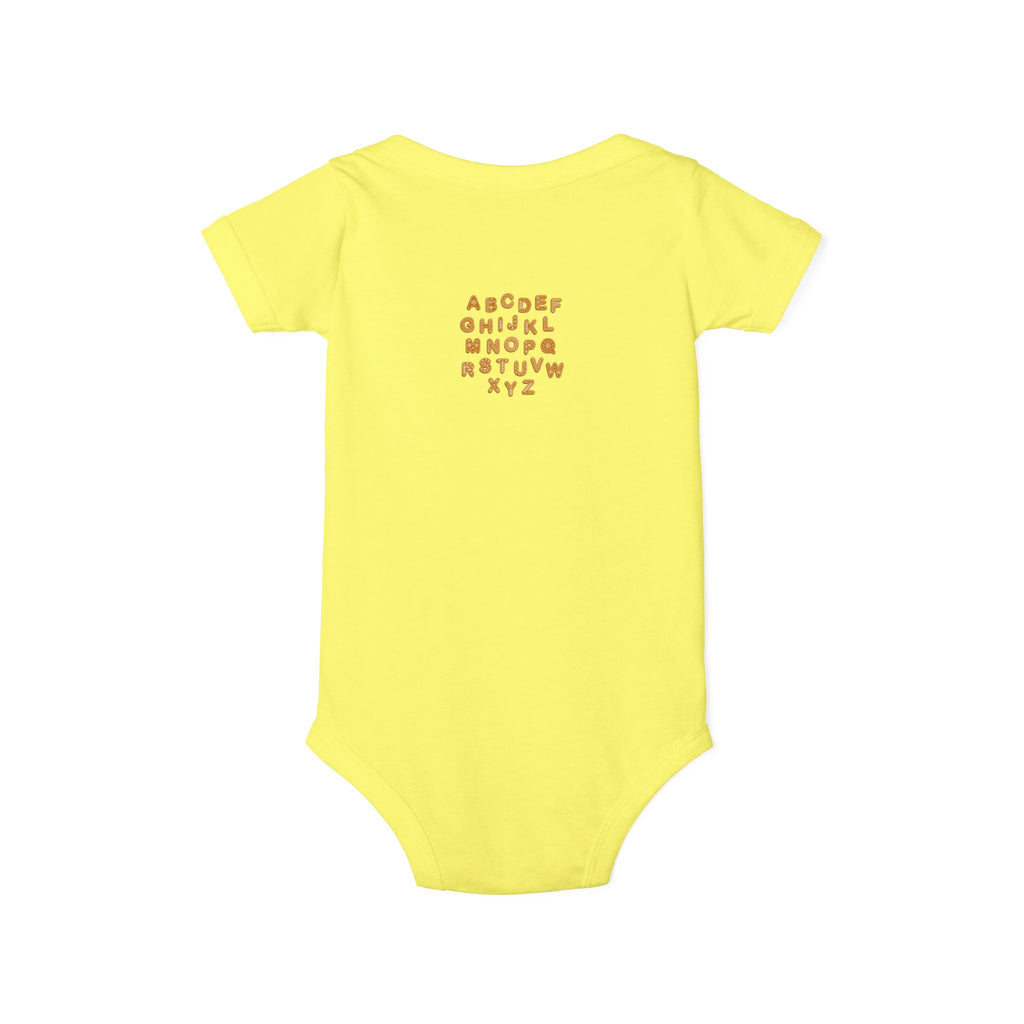 Handwritten Alphabet Infant Onesie | Baby Bodysuit