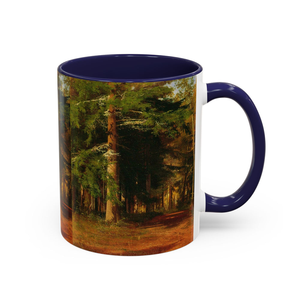 Waldweg-Malerei Tasse | Akzent-Kaffeetasse 11oz 15oz