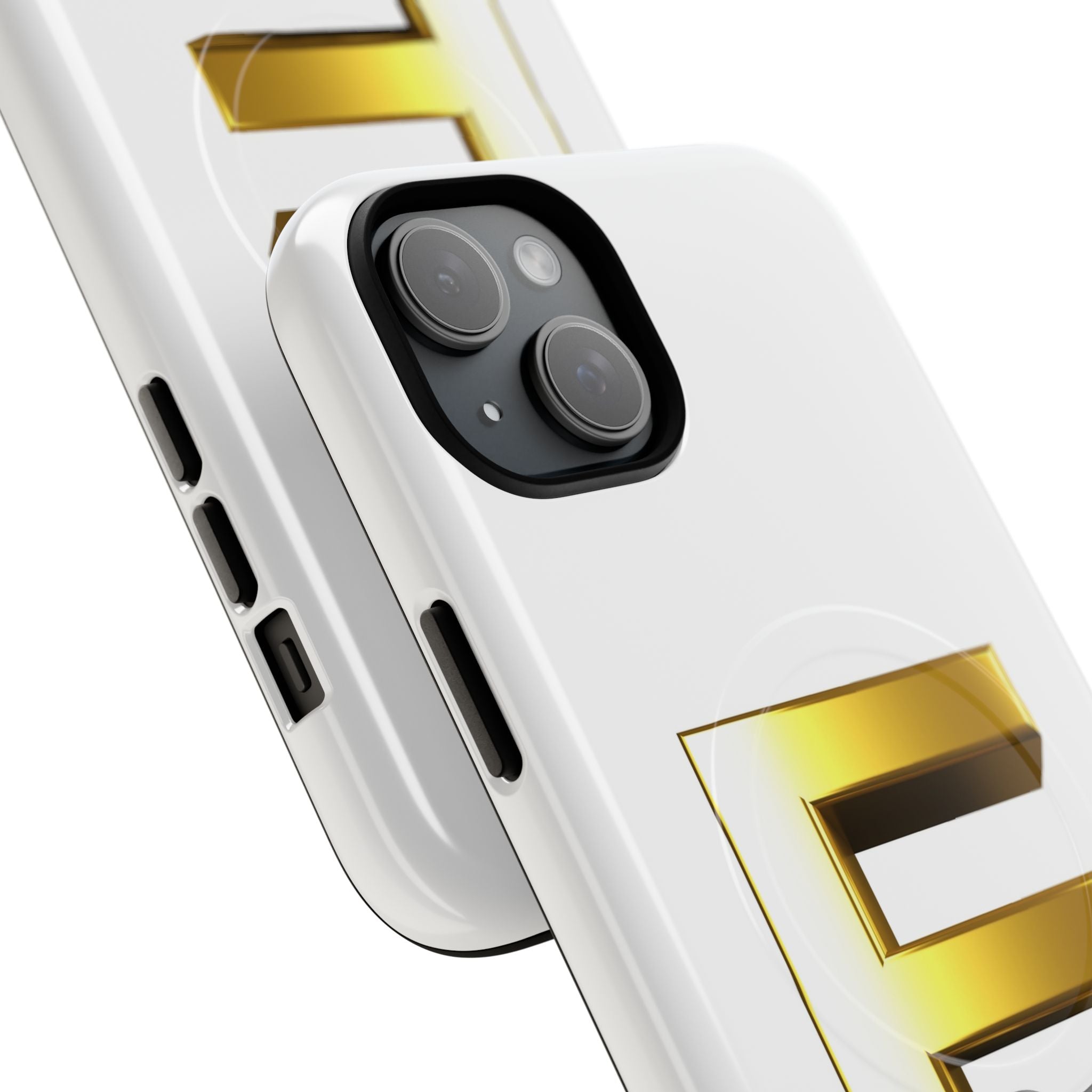 Gold Letter E monogram Phone Case | Magnetic Tough Case
