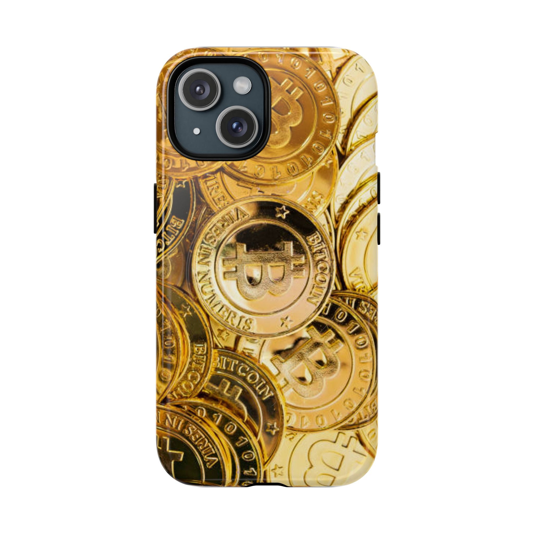 Coque de Téléphone Bitcoin Or | Coque Magnétique Robuste