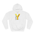 3D Gold Letter Y with Figure Hoodie | Initial Monogram Sweatshirt