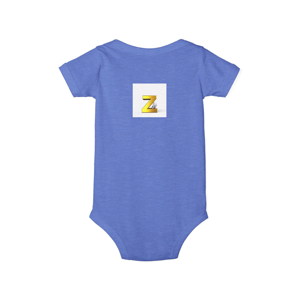 Gold Letter Z Infant Onesie | Baby Bodysuit Monogram