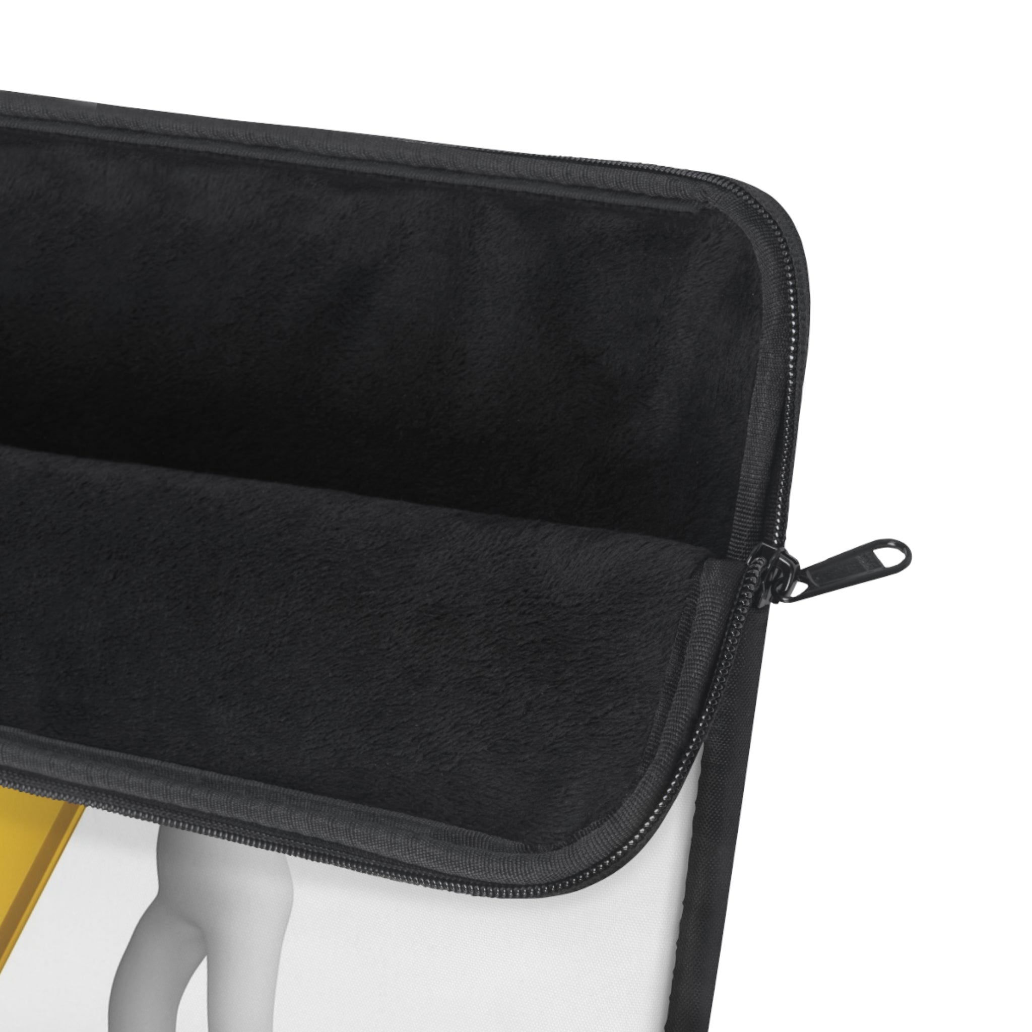 Yellow Letter Y Monogram Laptop Sleeve | 3D Character Initial Design