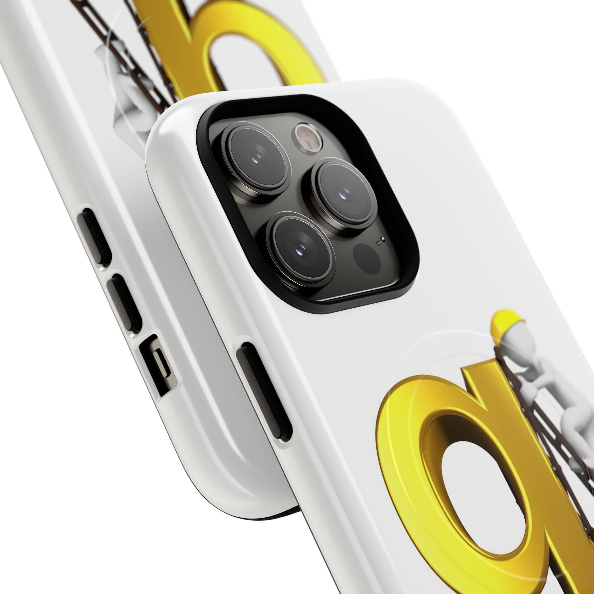 Golden Letter G Construction phone case | Magnetic Tough Case