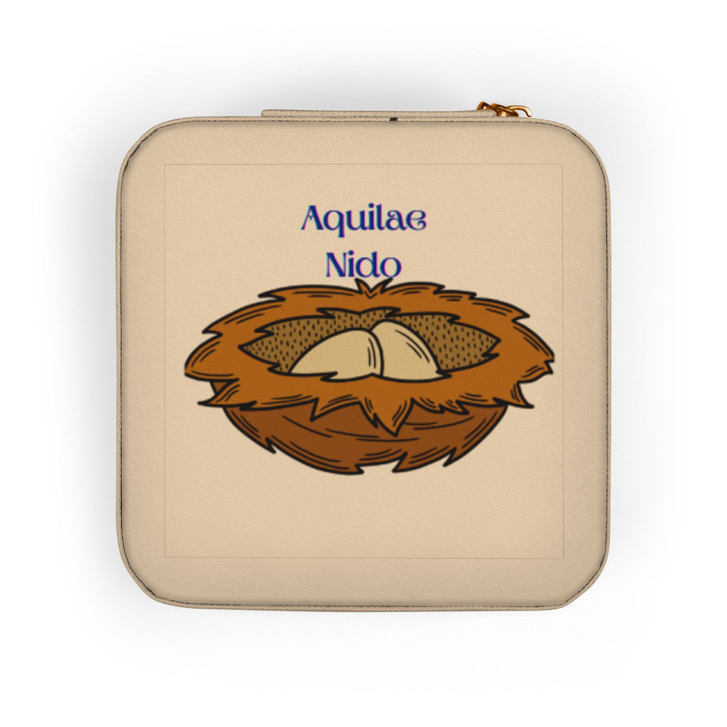Eagle Nest Illustration Jewelry Travel Case | Zodiac Compact Organizer