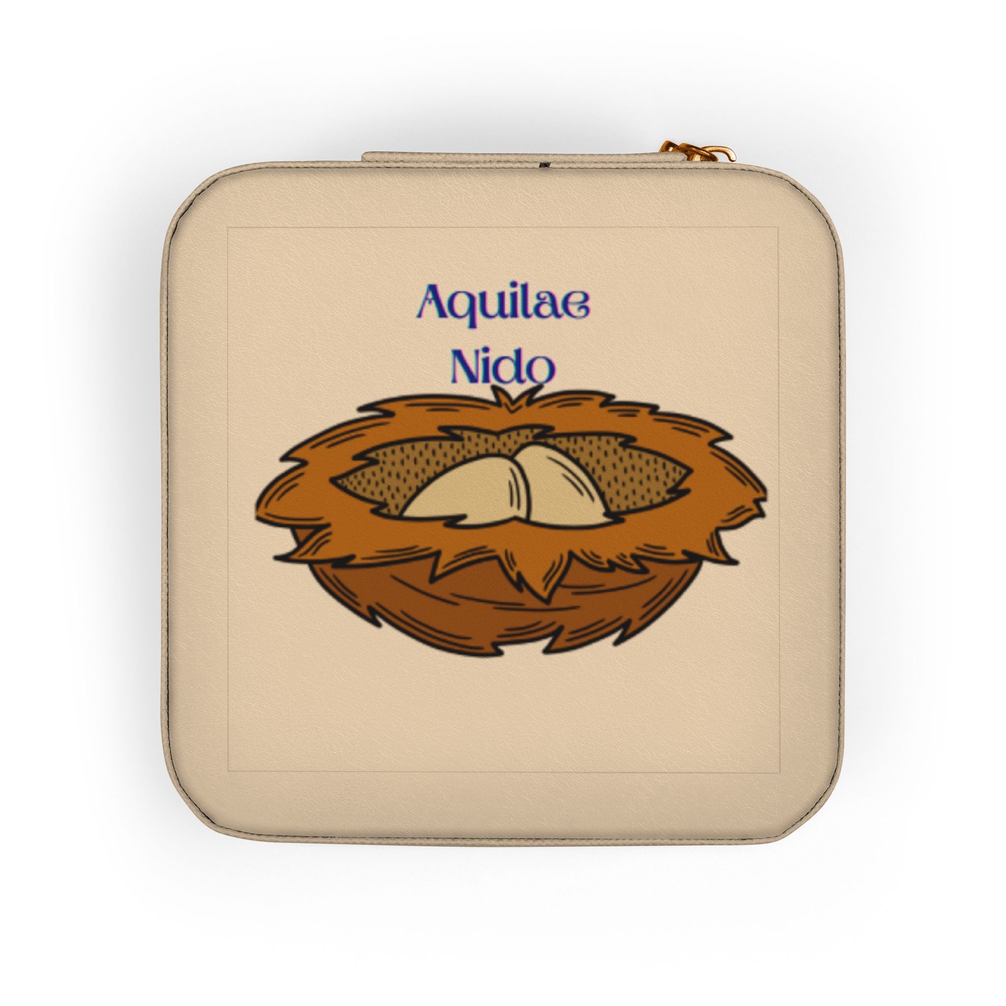 Eagle Nest Illustration Jewelry Travel Case | Zodiac Compact Organizer