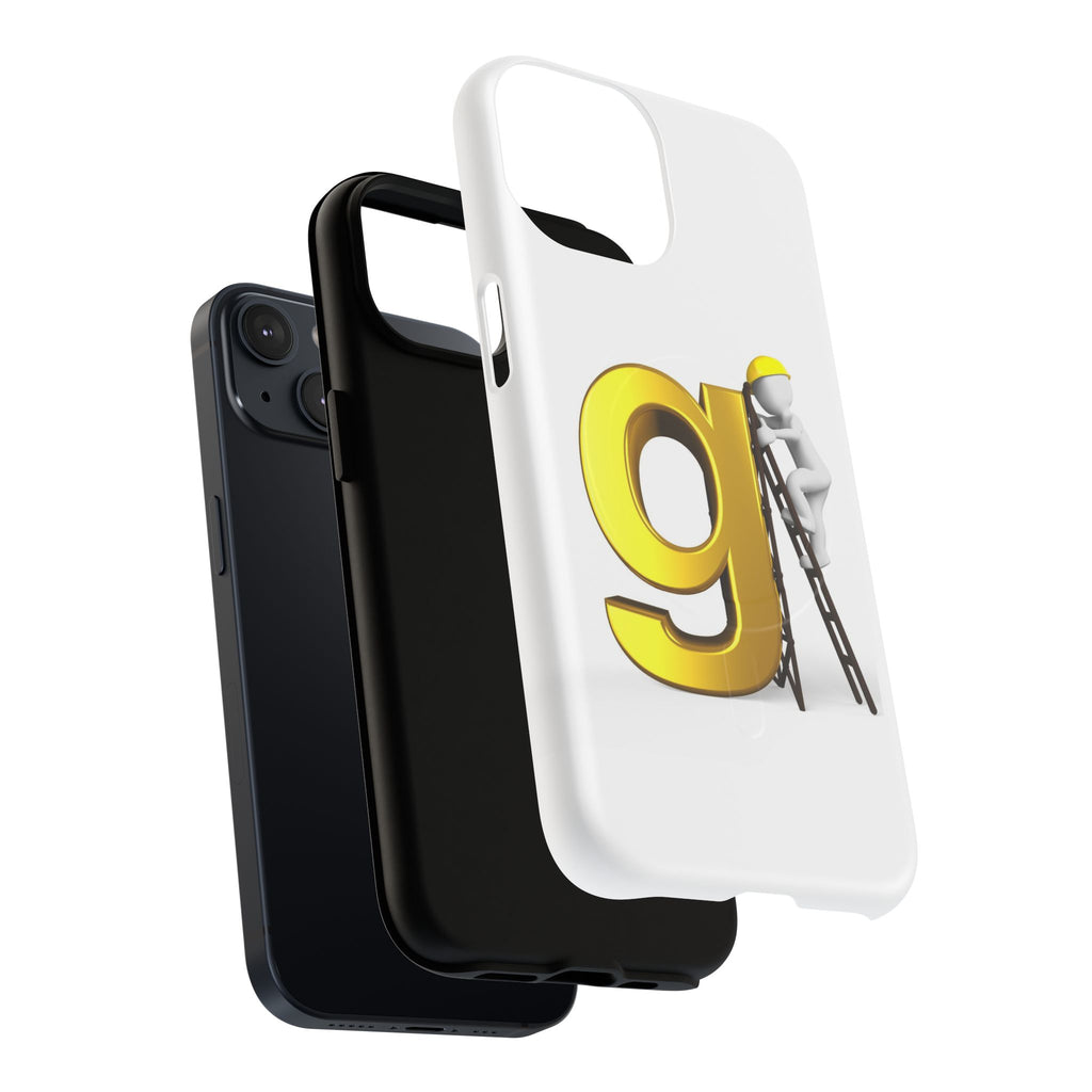 Golden Letter G Construction phone case | Magnetic Tough Case